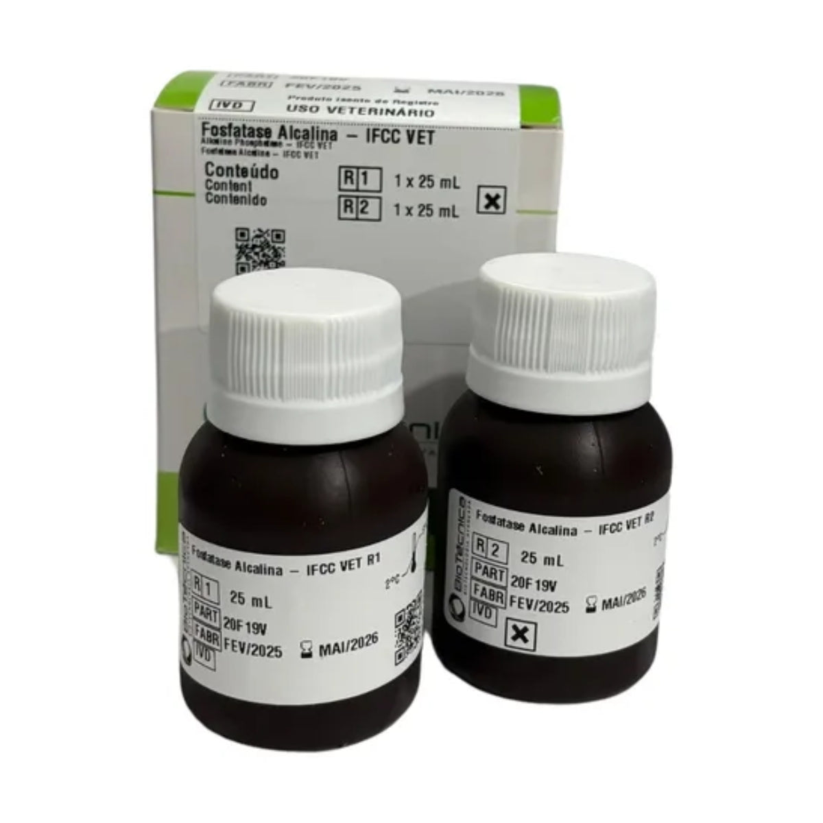 FOSFATASE ALCALINA IFCC VET - R1 1X25 R2 1X25 - BIOTECNICA