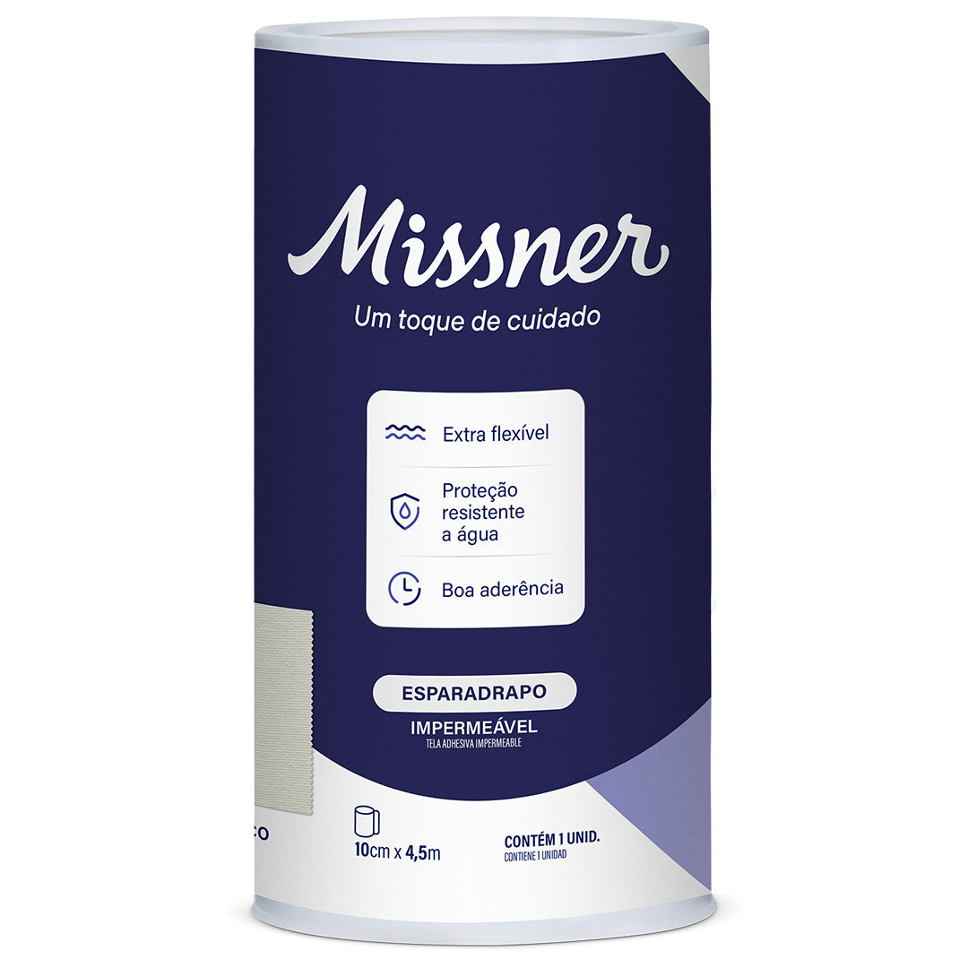 ESPARADRAPO IMPERMEÁVEL 10MM X 4,5M- MISSNER