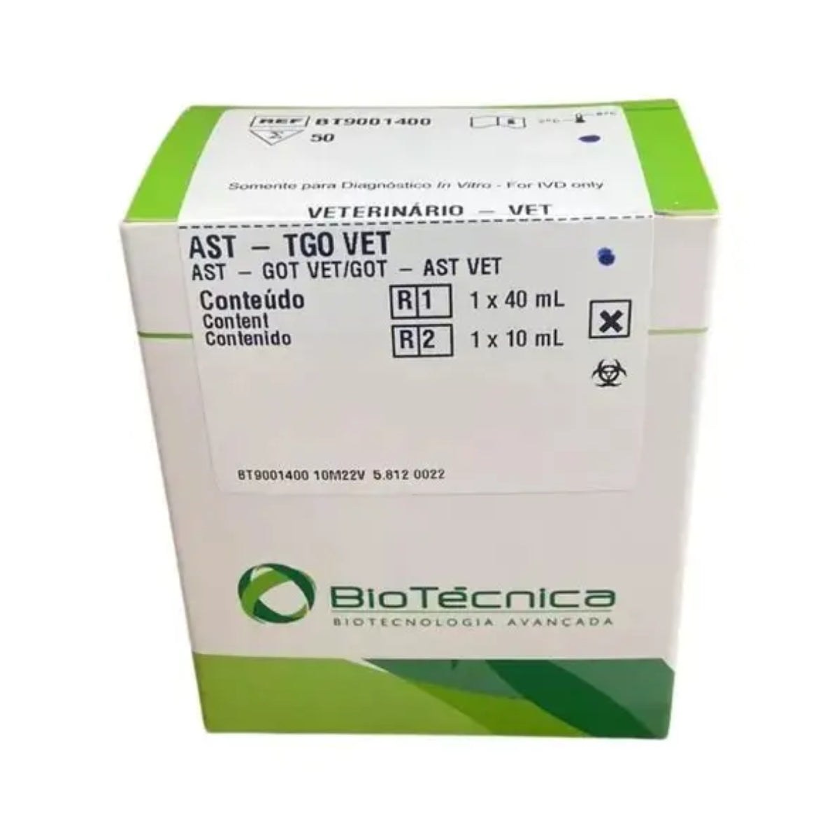 AST / TGO VET R1 1X40 R2 1X10 - BIOTECNICA