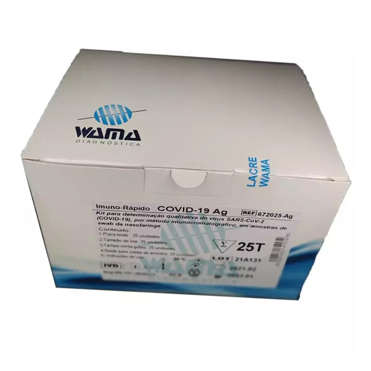 COVID AG ANTIGENO (REF 672025-AG) - 25 TESTES - WAMA