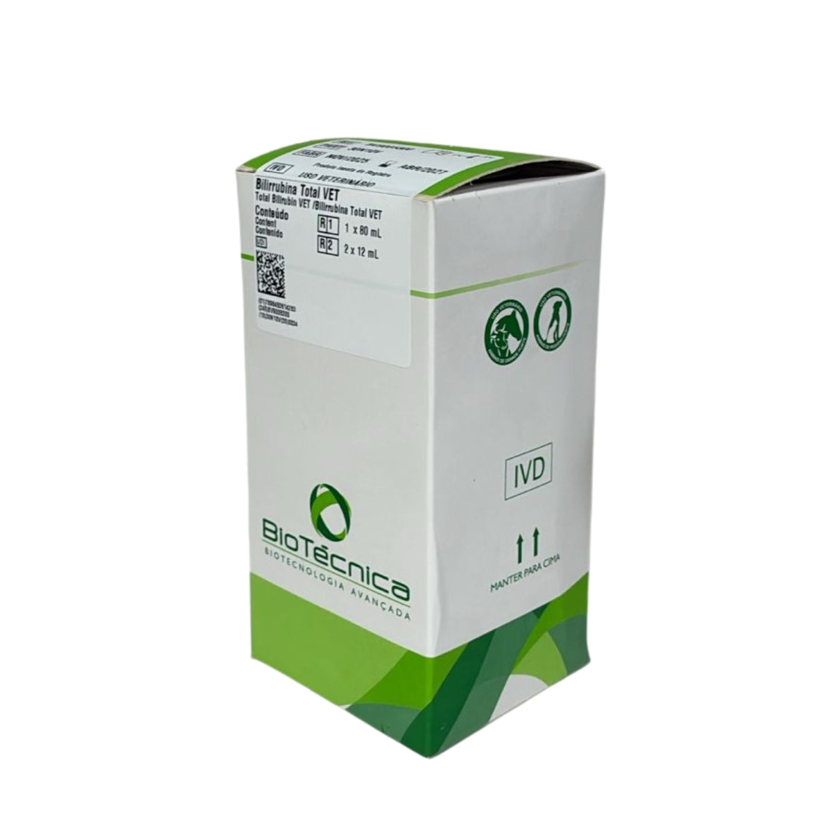 BILIRRUBINA TOTAL VET R1 1X80 // R2 2X12 - BIOTECNICA