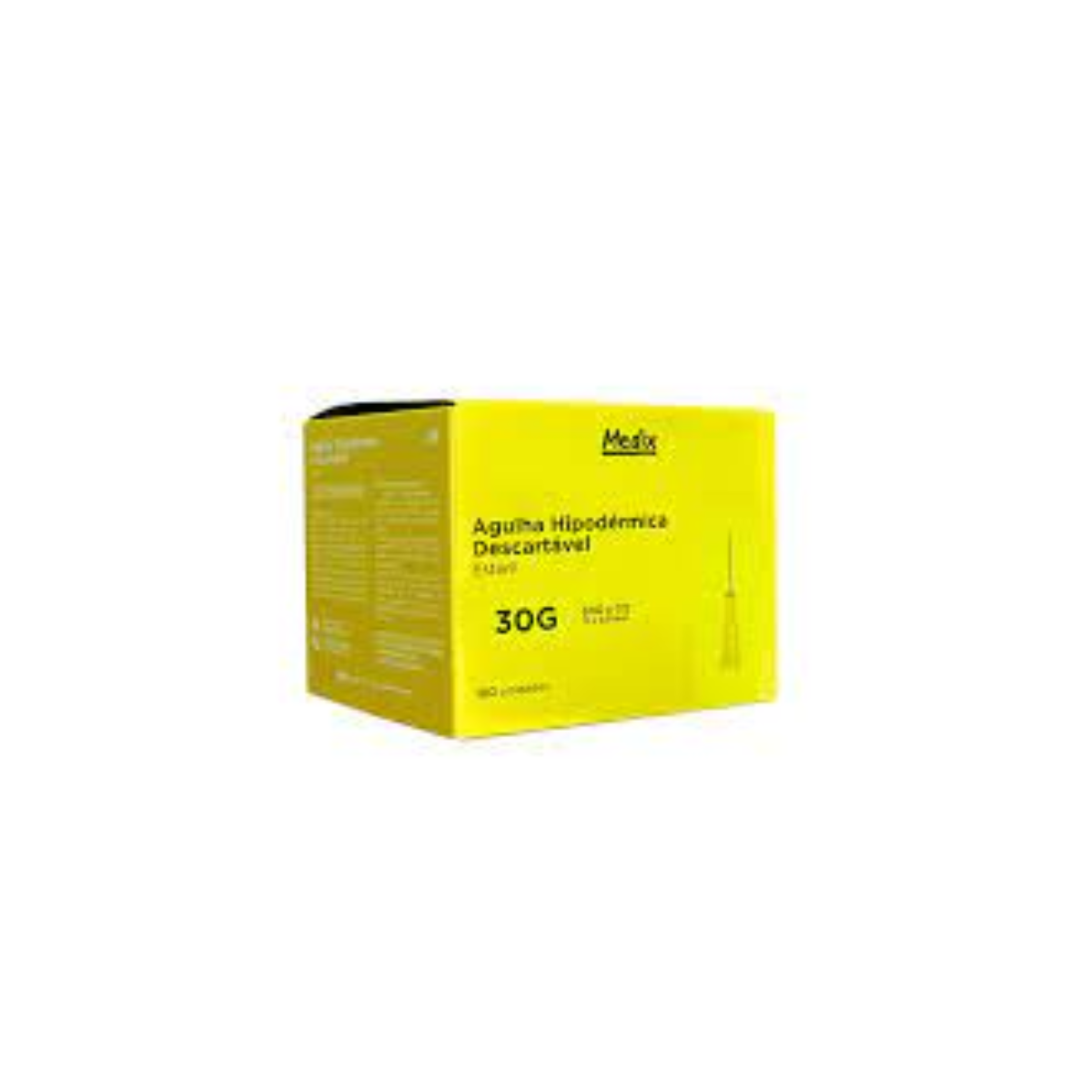 AGULHA HIPODERMICA DESC 13 X 0,30 - 30G X 1/2 - 100 UN MEDIX