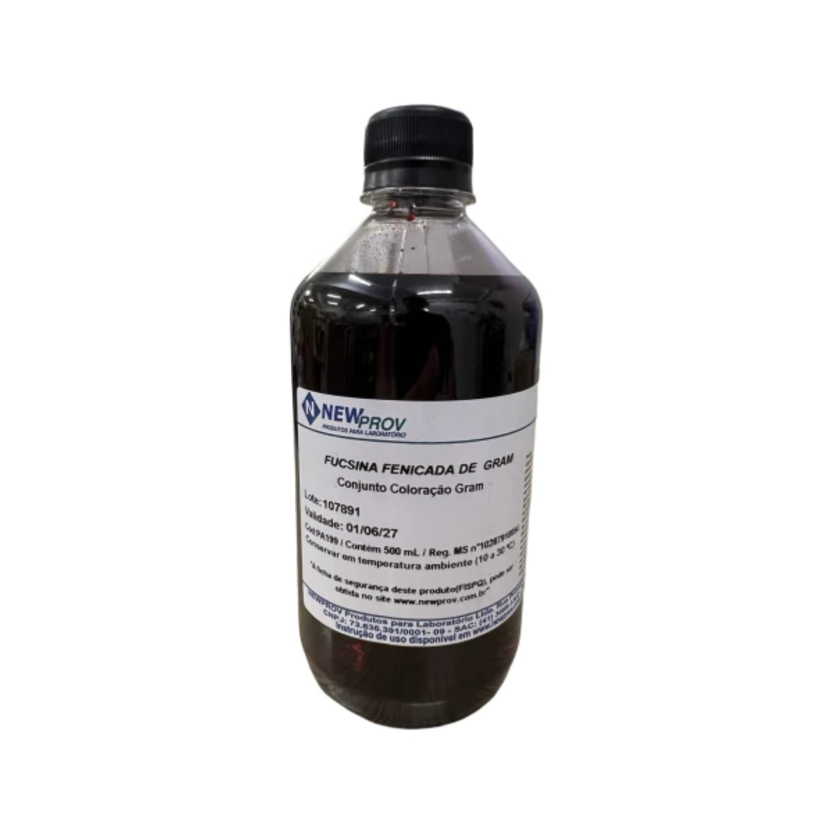 FUCSINA FENICADA PARA GRAM - 500 ML - NEWPROV