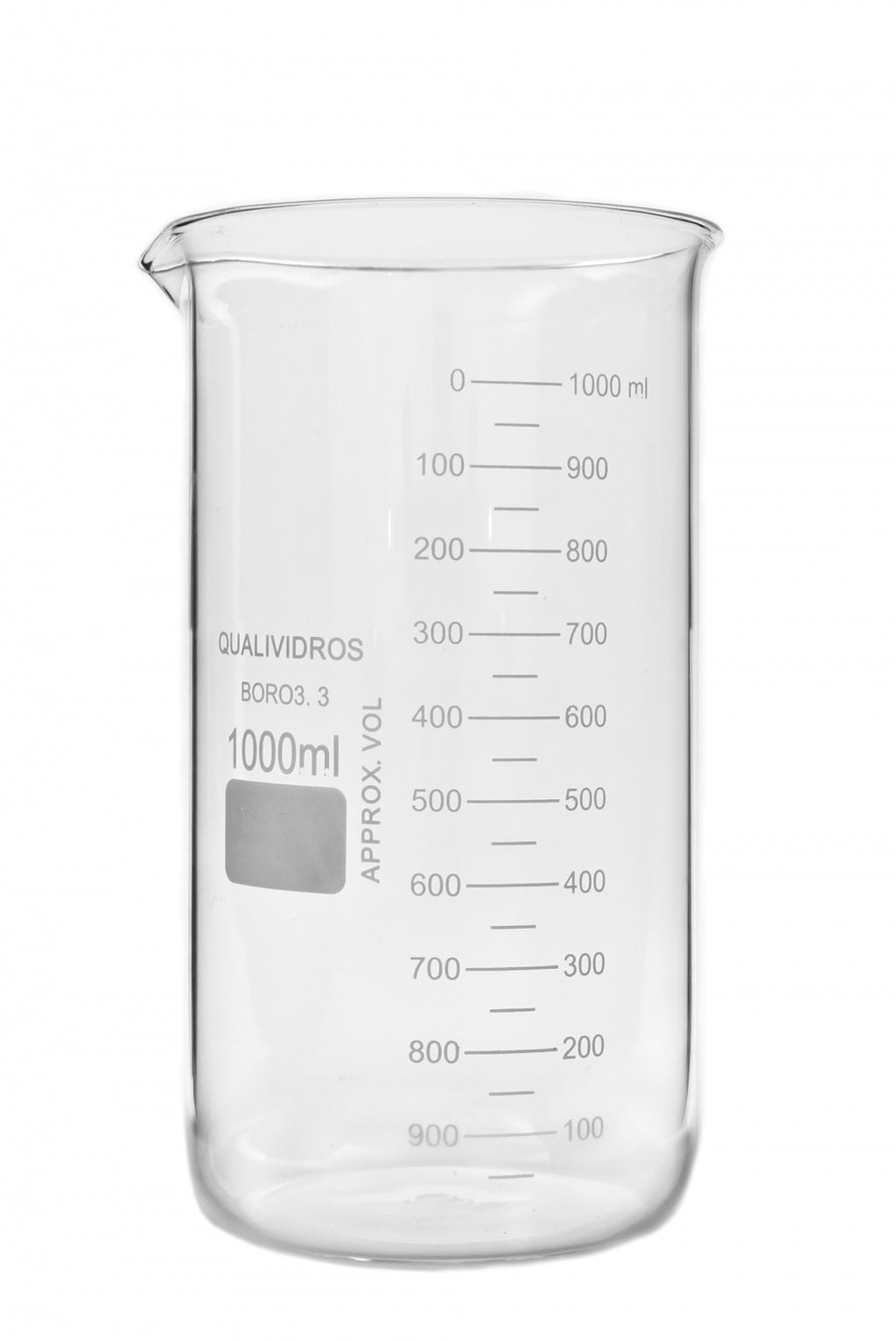 BECKER FORMA ALTA GRADUADO (BERZELIUS) - 1000 ML - CRALPLAST