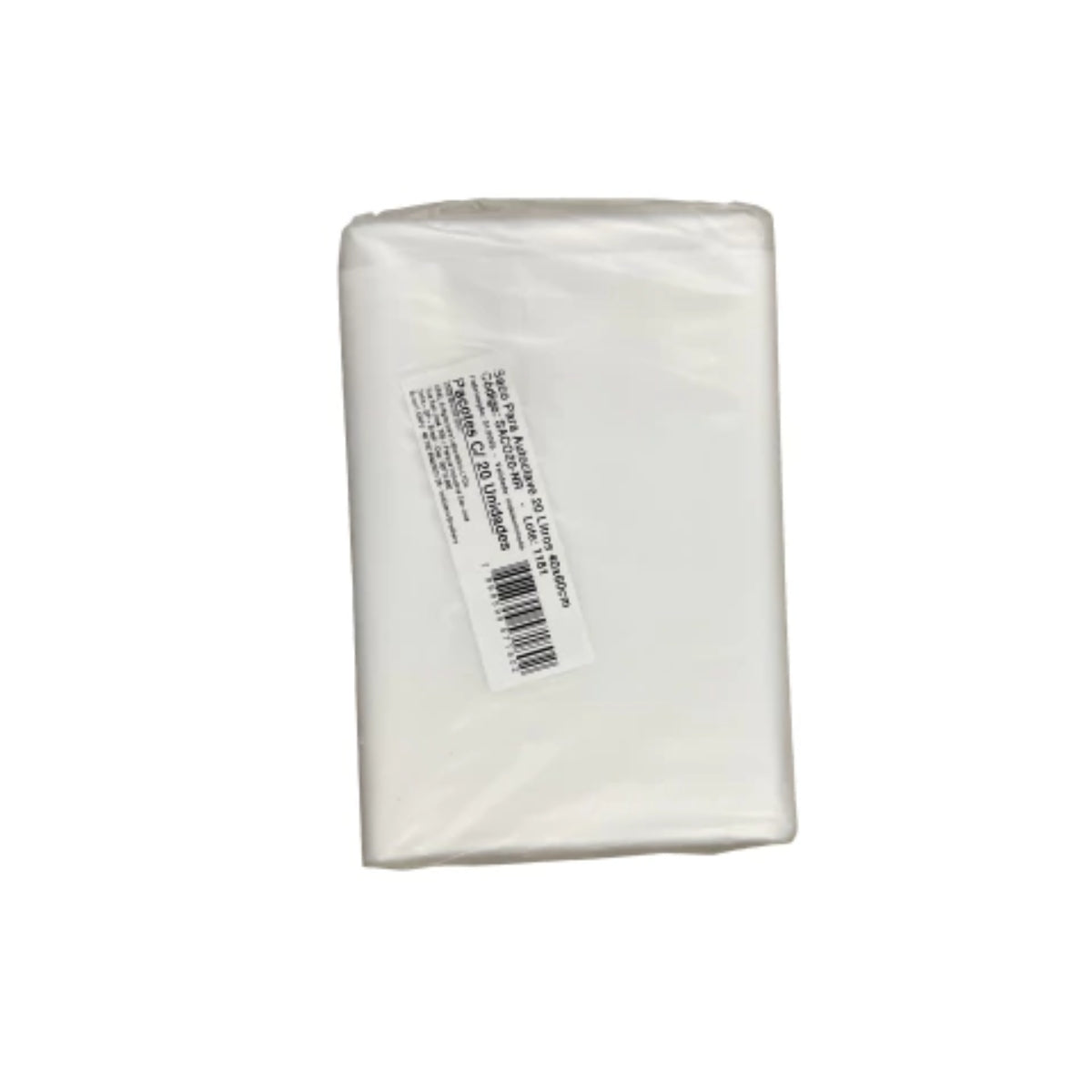 SACO PARA AUTOCLAVE 40 X 60CM - 20 LITROS - 20 UN - CRALPLAST