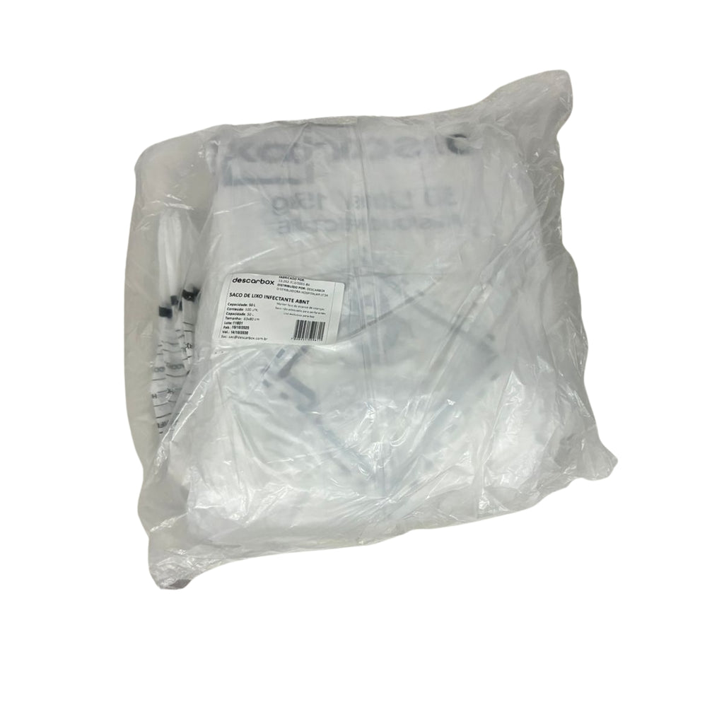 SACO LIXO HOSP. BCO INFECT. - 50 LITROS - 100 UN - DESCARBOX