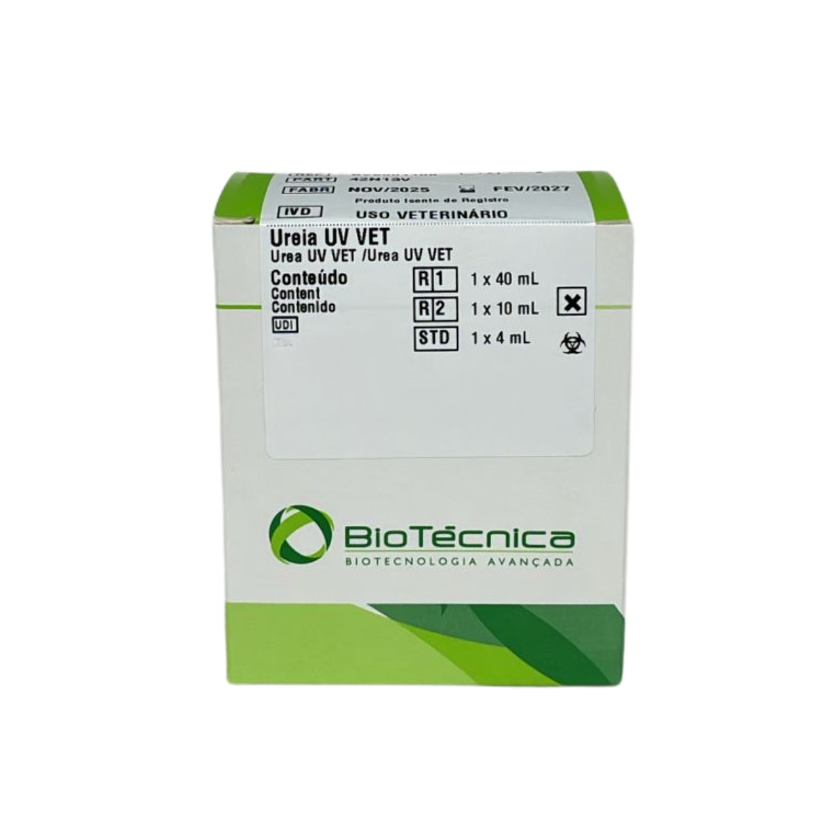 UREIA UV VET - R1 1X40 R2 1X10 STD 1X4 - BIOTECNICA