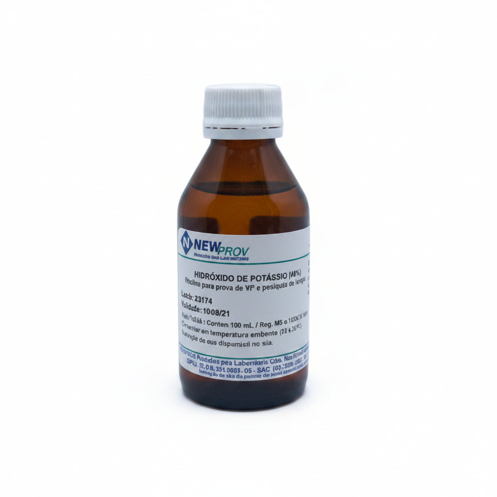 HIDROXIDO DE POTASSIO 40% (PROVA DE V.P.) - 100 ML - NEWPROV