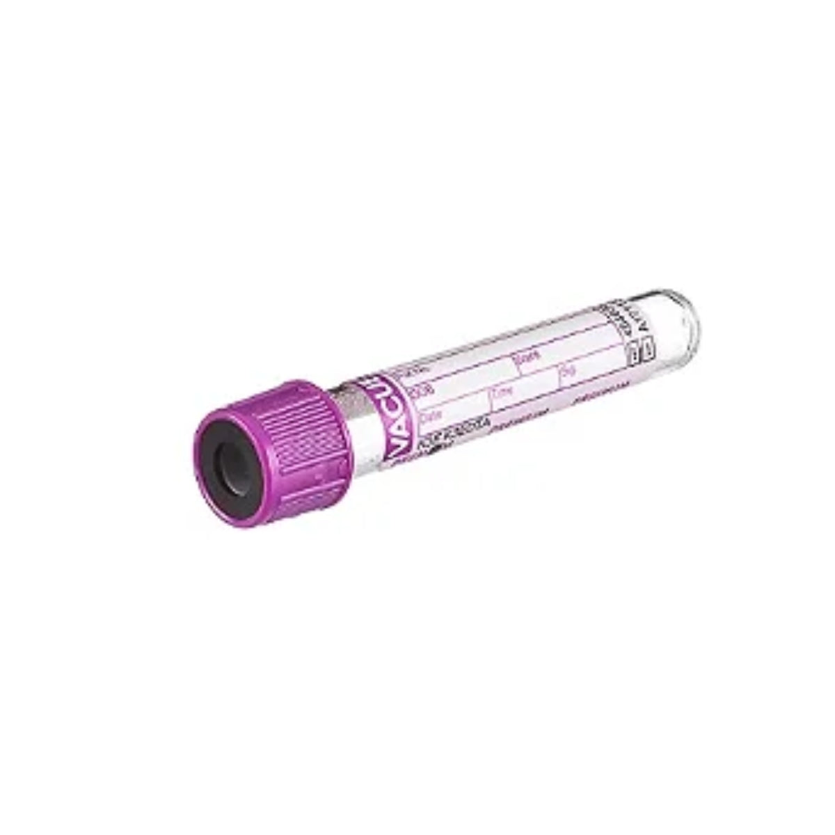 TUBO EDTA K3 4ML TAMPA ROXA/ANEL PRETO 13 X 75 PREMIUM - 50 UN - VACUETTE