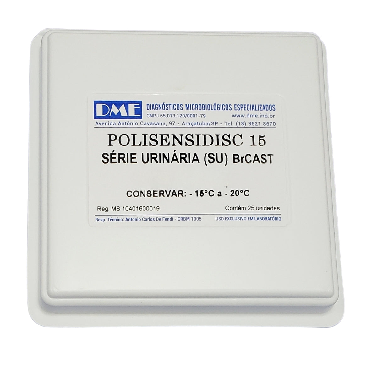 POLISENSIDISC 15 - SERIE URINARIA BRCAST - 25 UN - DME