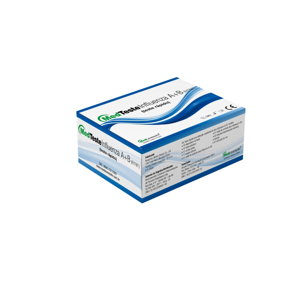 MEDTESTE INFLUENZA A+B H1N1 - 25 TESTES - MEDTESTE