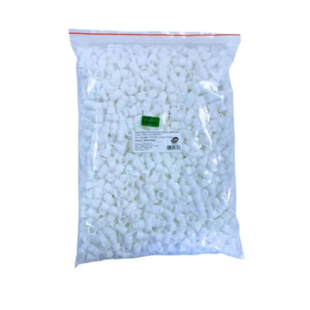 TAMPA PRESSAO INTERNA PARA TUBOS DIAMETRO 12MM BRANCA - 1000 UN - CRALPLAST