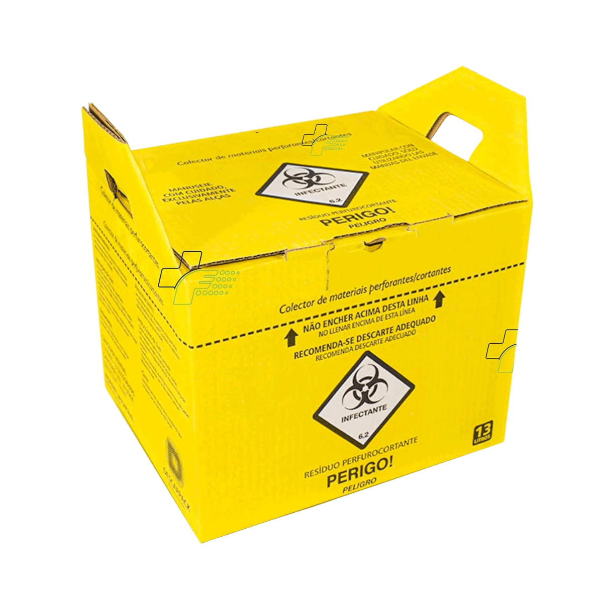 COLETOR PERFUROCORTANTES 13L. AMARELO - UN