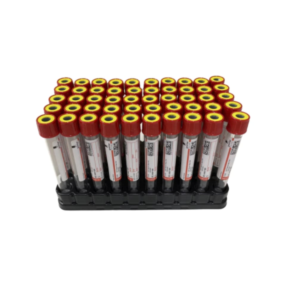 TUBO P/SOROLOGIA-ATIVADOR DE COAGULACAO GEL SEP TAMPA VERMELHA-ANEL AMARELO-5ML 13X100 PREMIUM - 50 UN - VACUETTE