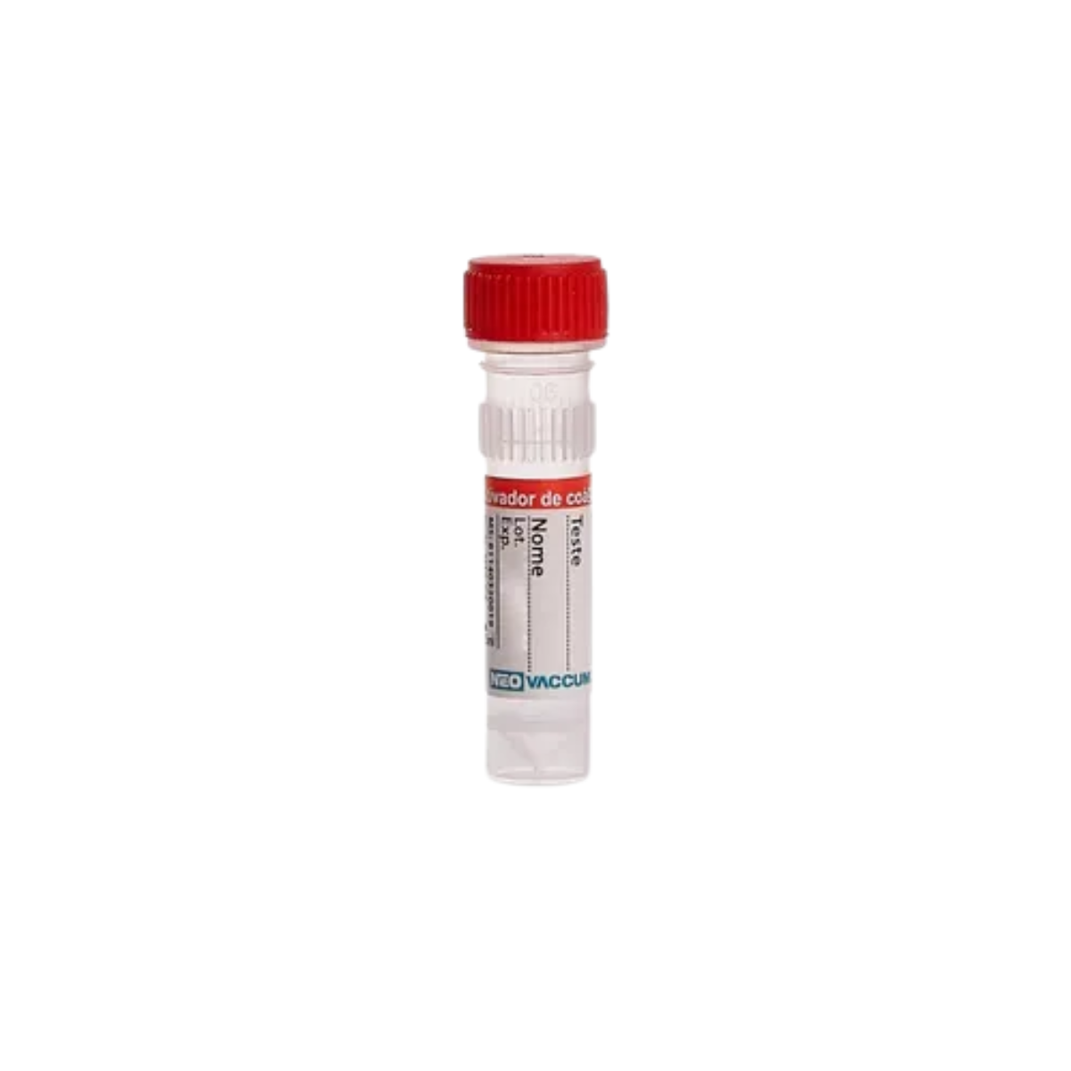 MICROTUBO SECO ATIVADOR COAGULO C/ TAMPA DE ROSCA 0,5ML - 100UN - NEOVET