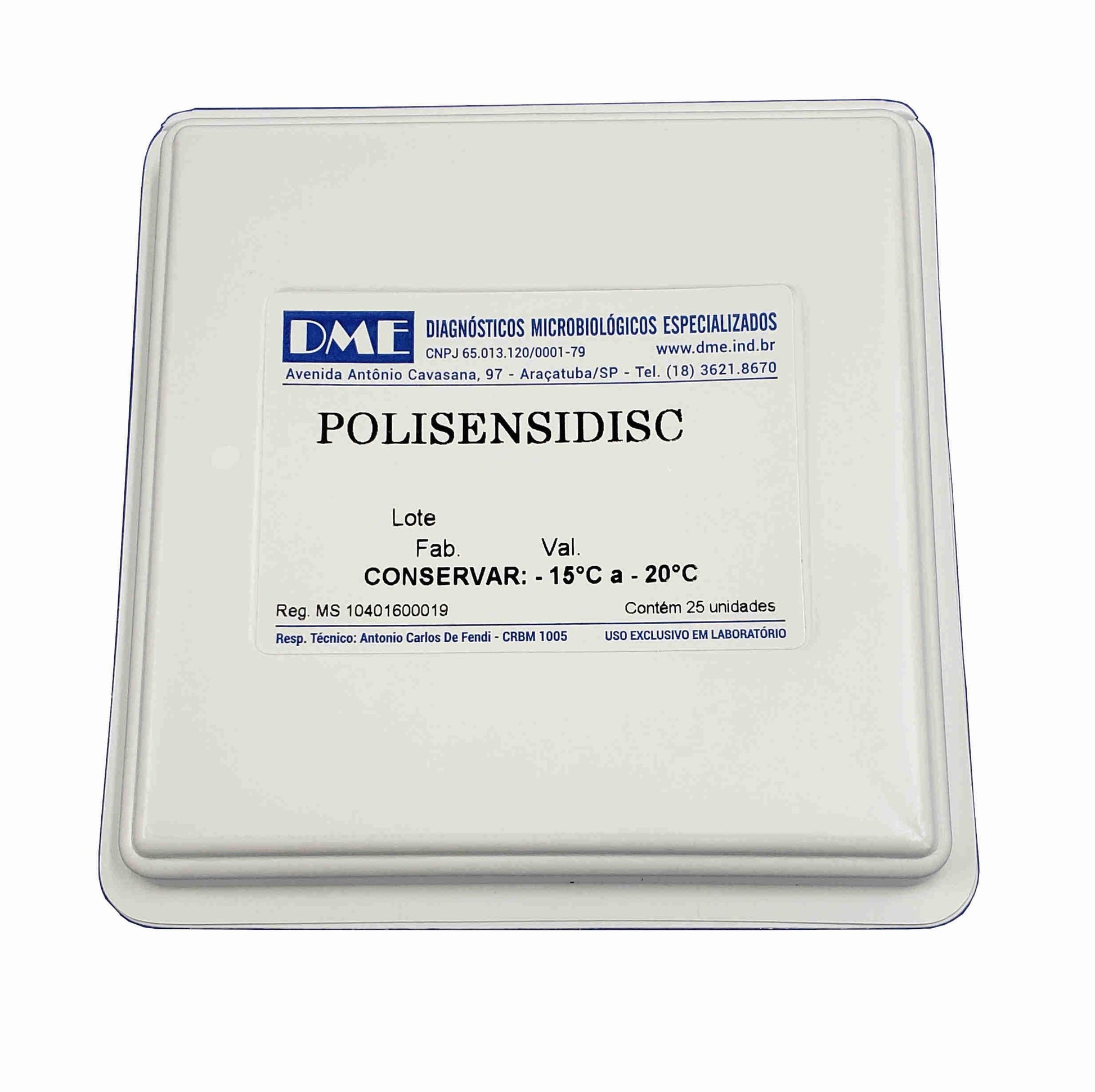 POLISENSIDISC 15 - SERIE URINARIA BRCAST - 25 UN - DME
