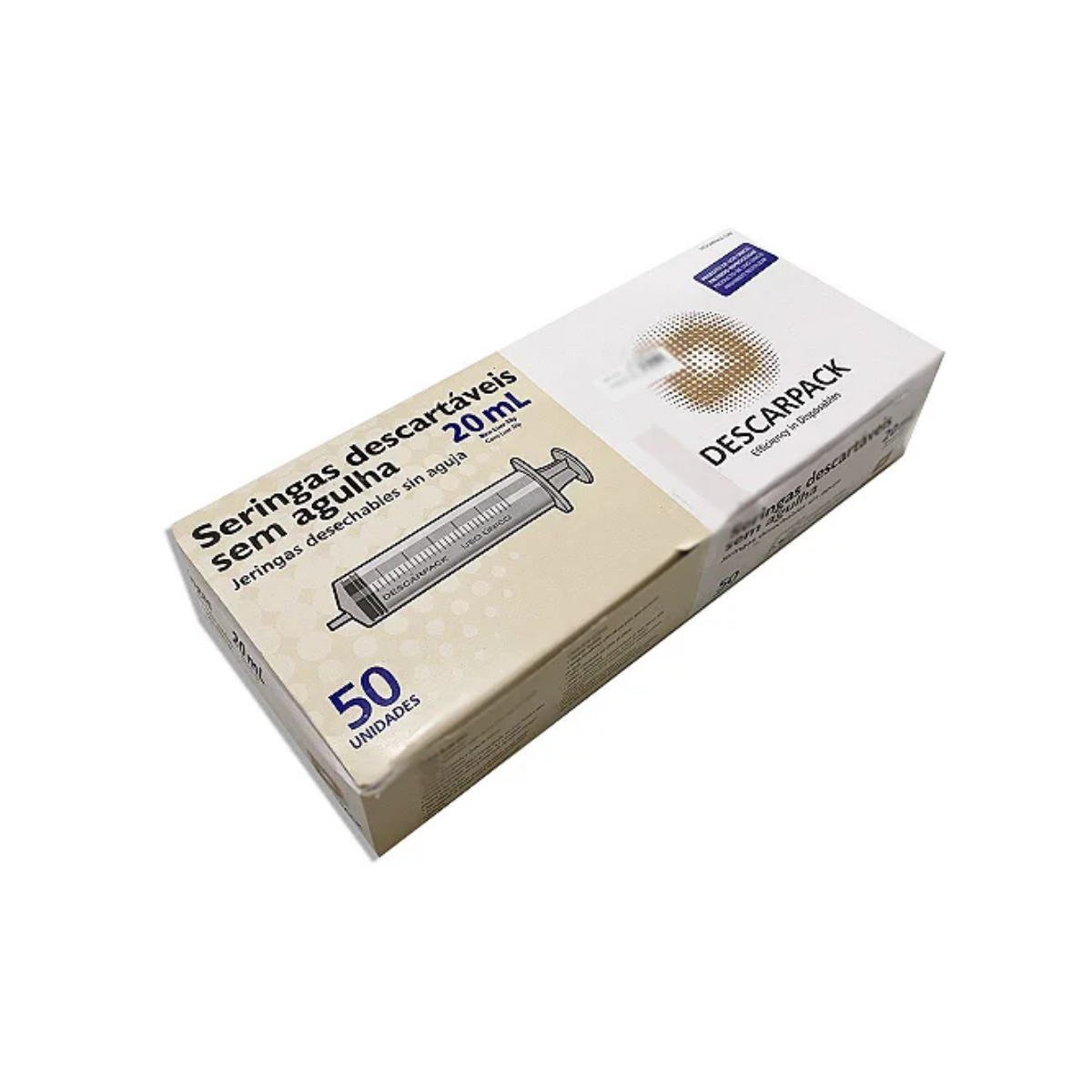 SERINGA DESC. 20ML SLIP-  C/50 DESCARPACK
