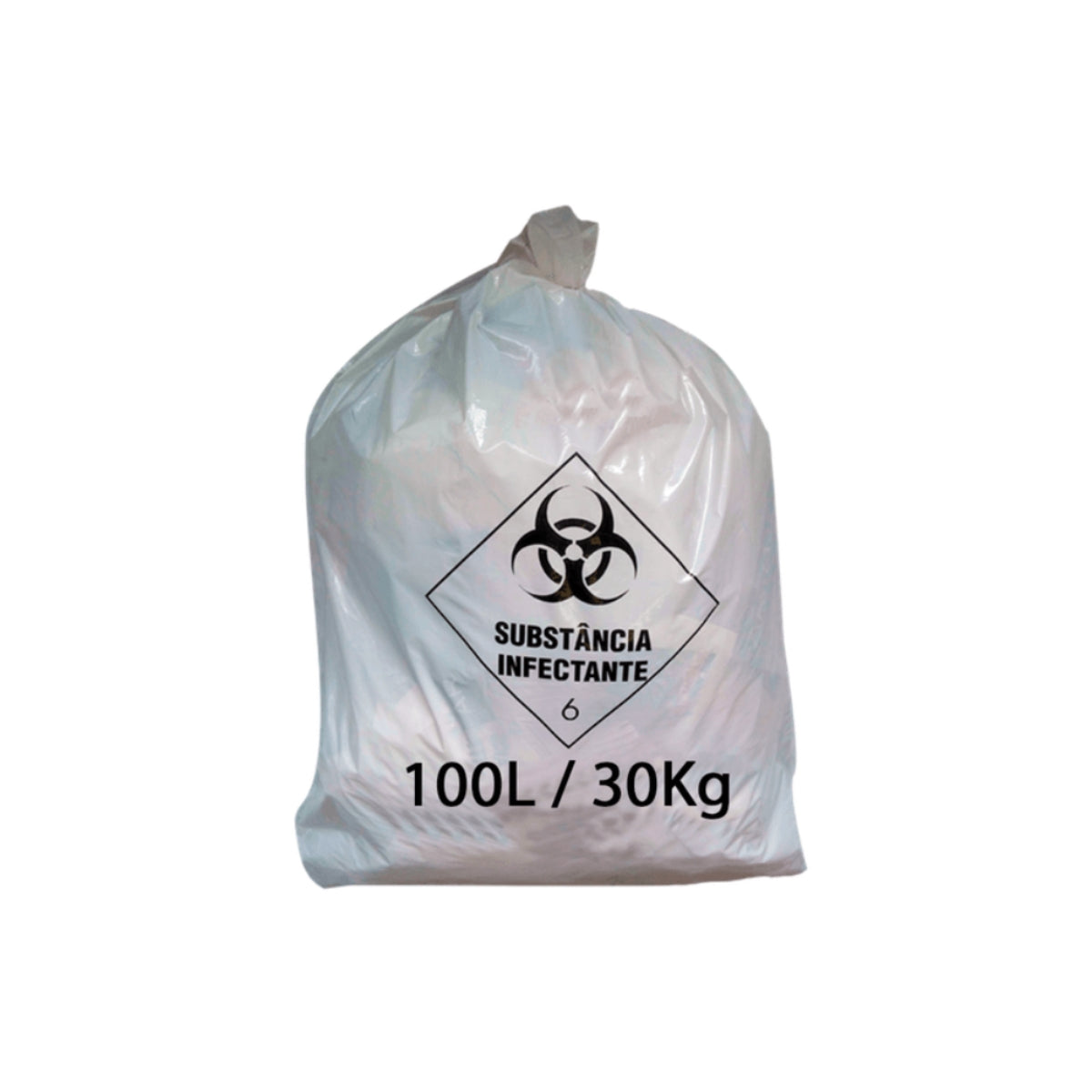 SACO LIXO HOSP. BCO LEIT. - 100 LITROS - 100 UN - RAVA