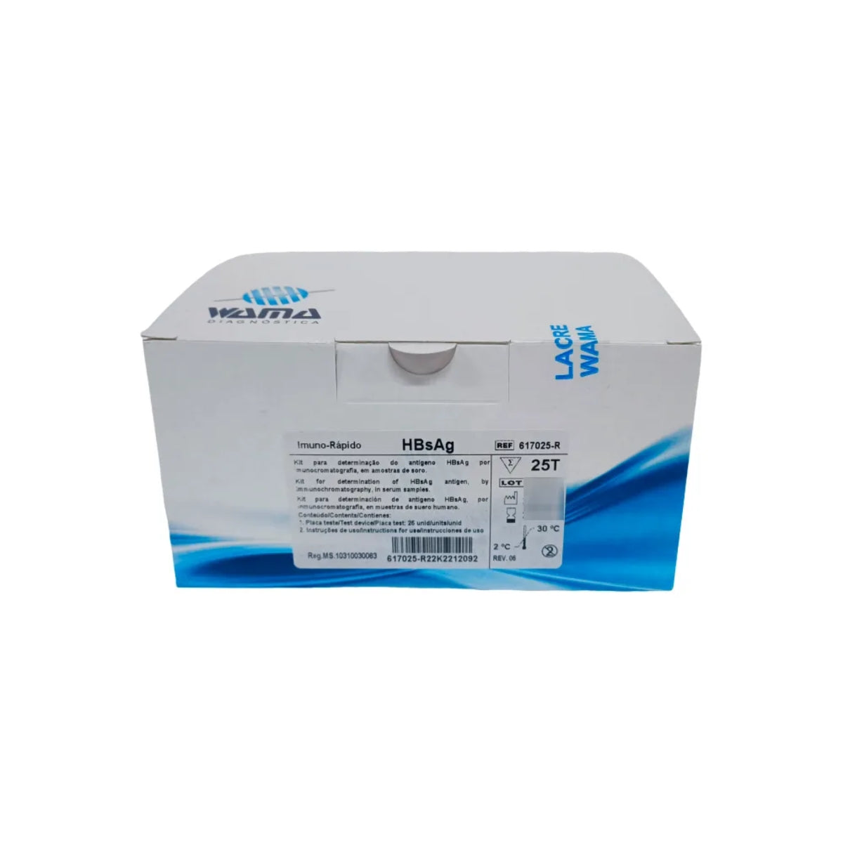 HBSAG IMUNO RAPIDO (REF 617025-R) - 25 TESTES - WAMA