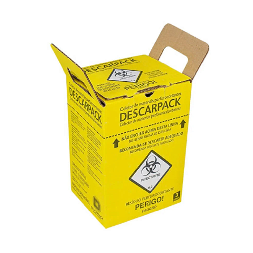 COLETOR PERFUROCORTANTES  3LT -  AMARELO - UN