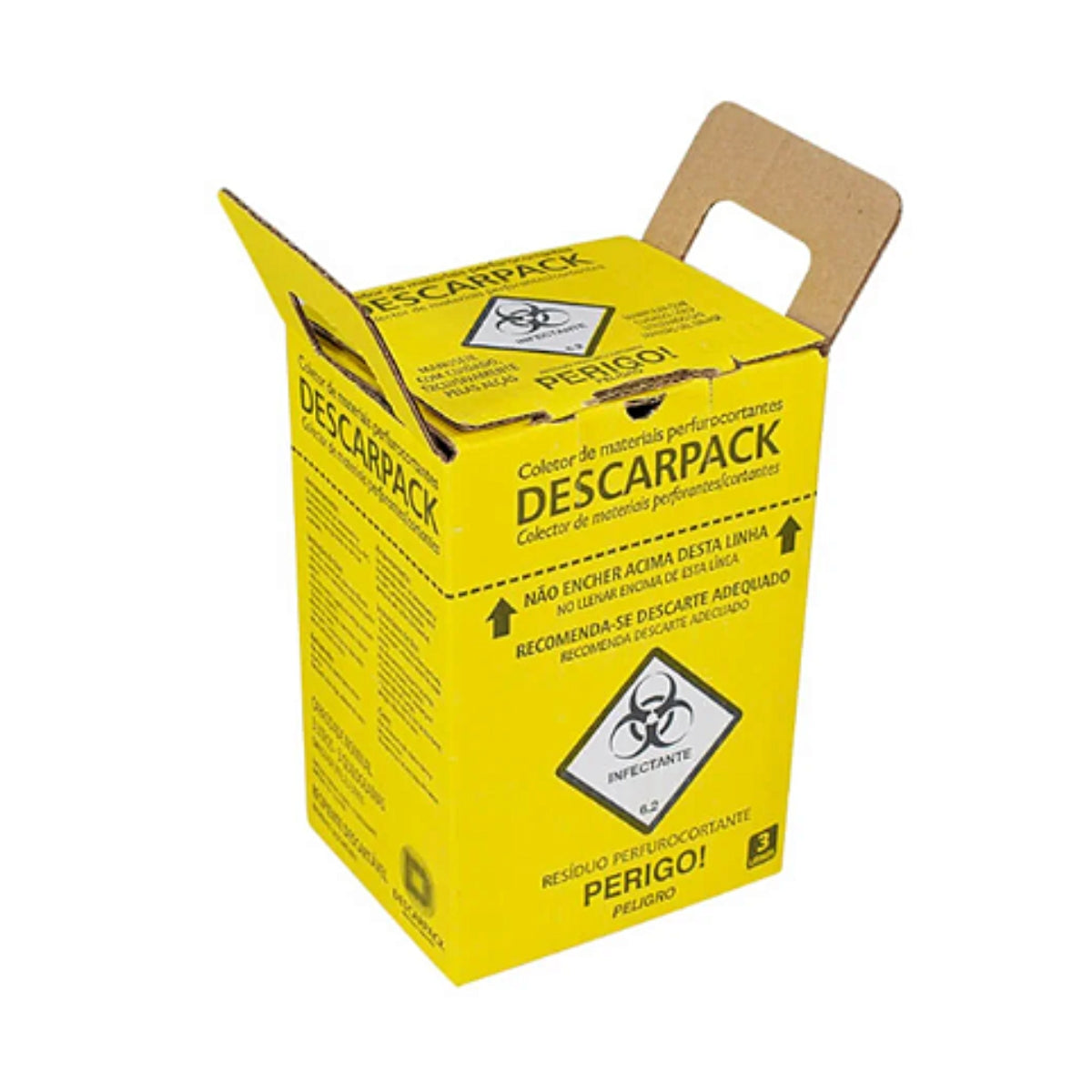 COLETOR PERFUROCORTANTES  3LT -  AMARELO - UN