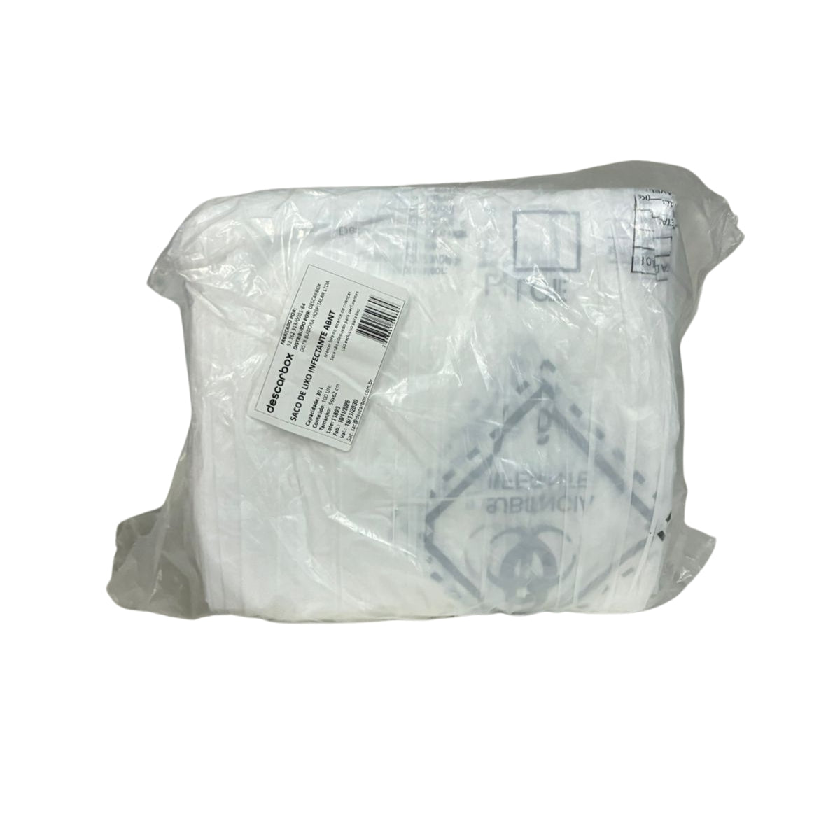 SACO LIXO HOSP. BCO INFECT. - 30 LITROS - 100 UN - DESCARBOX