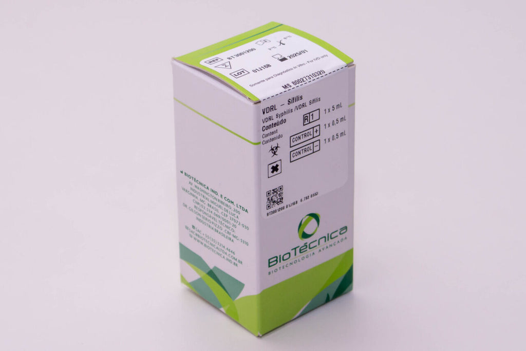 VDRL TEST 250 DETERMINACOES - (1 X 5ML) - BIOTECNICA