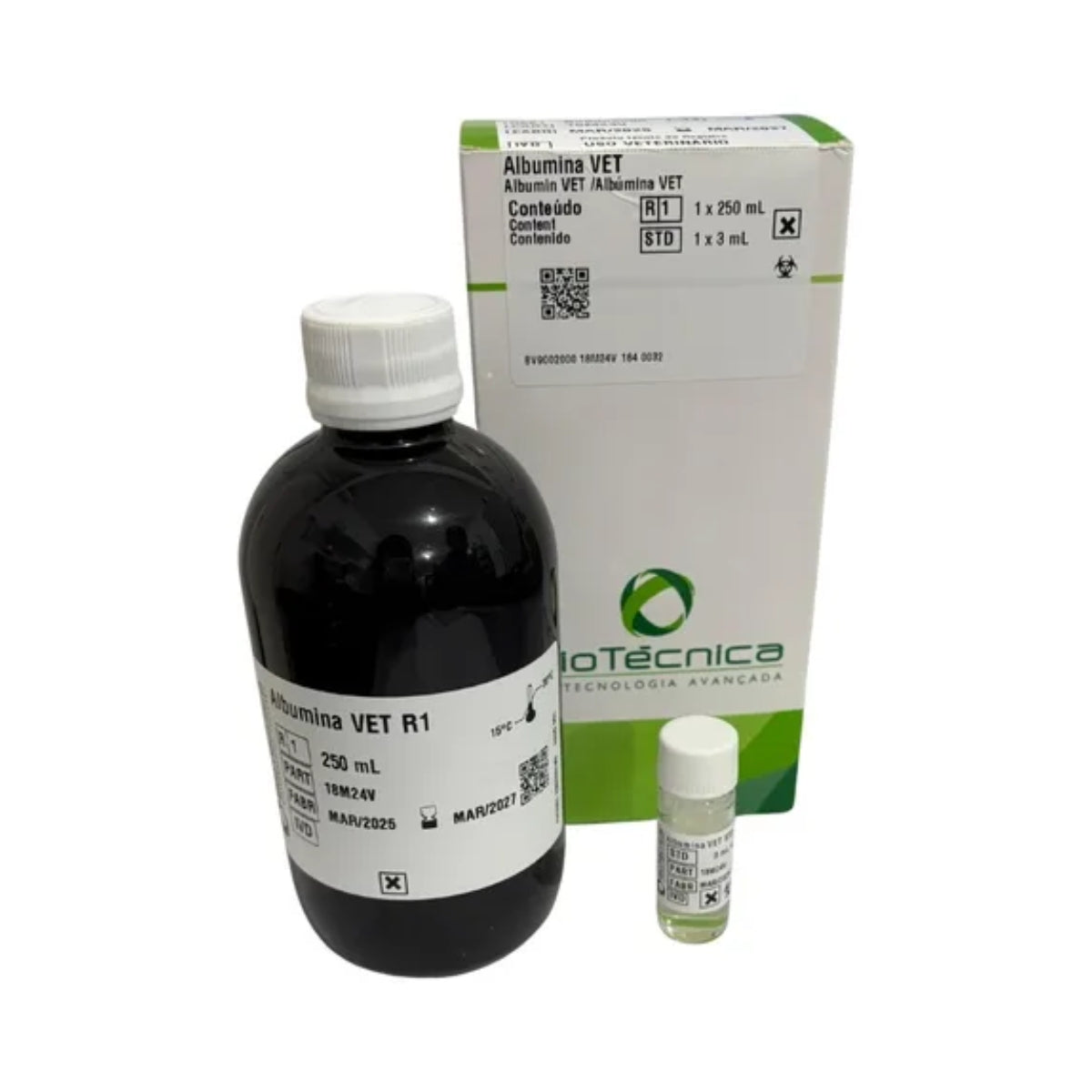 ALBUMINA VET - R1 - 1X250 - STD: 1X3 - BIOTECNICA