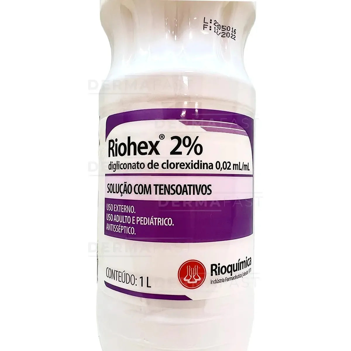 RIOHEX SOLUCAO DEGERMANTE 2,0% - 1000 ML - RIOQUIMICA