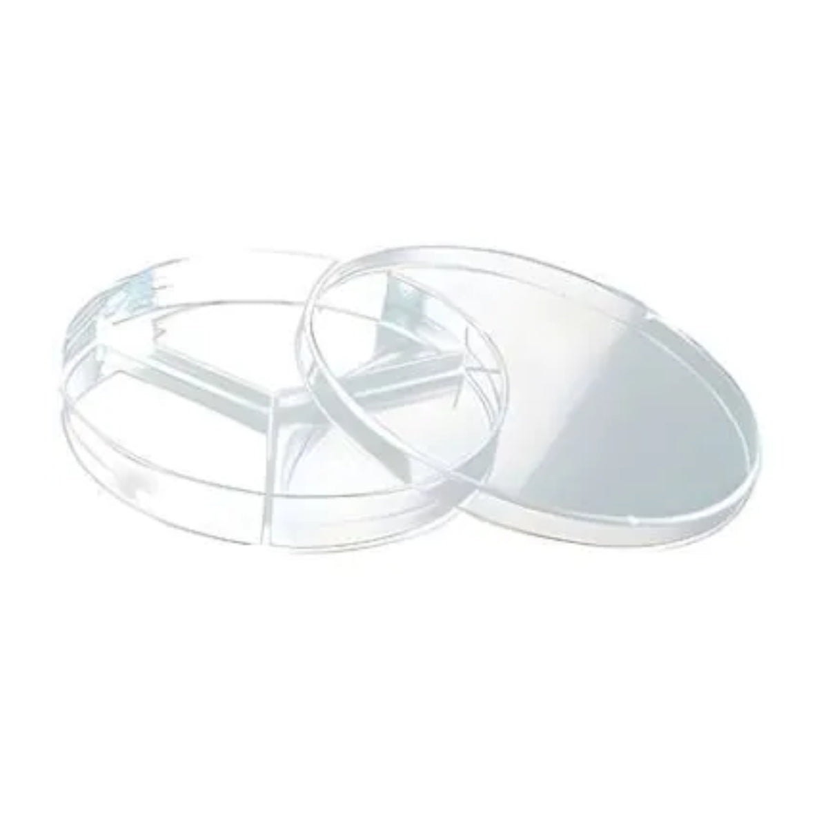 PLACA DE PETRI PS 90X15MM COM 2 DIVISOES - N/ESTERIL - 10 UN - CRALPLAST