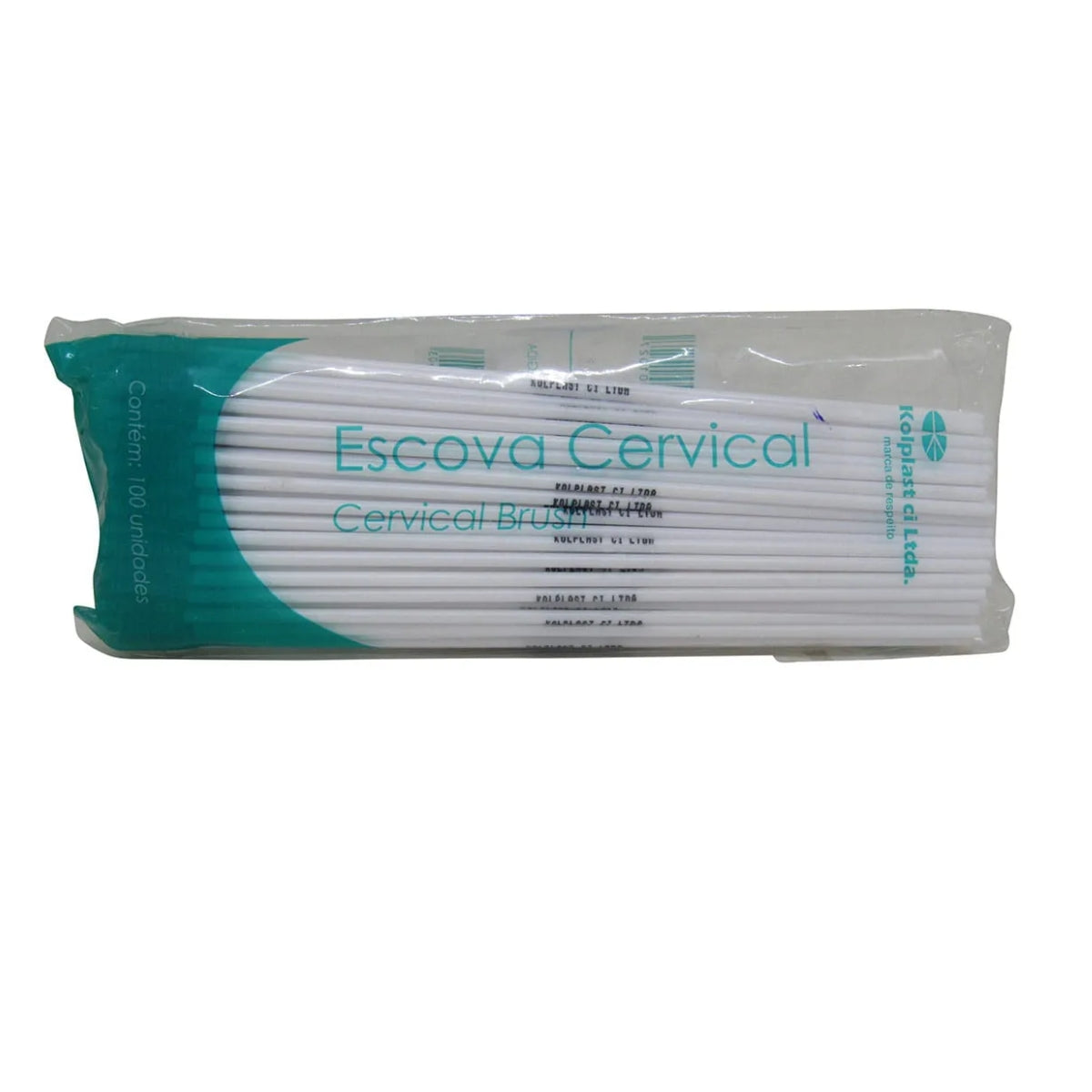 ESCOVA CERVICAL NAO ESTERIL - 100 UN - KOLPLAST