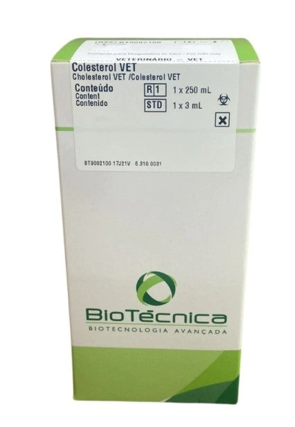 COLESTEROL VET - R1: 1X250 - STD: 1X3  - BIOTECNICA