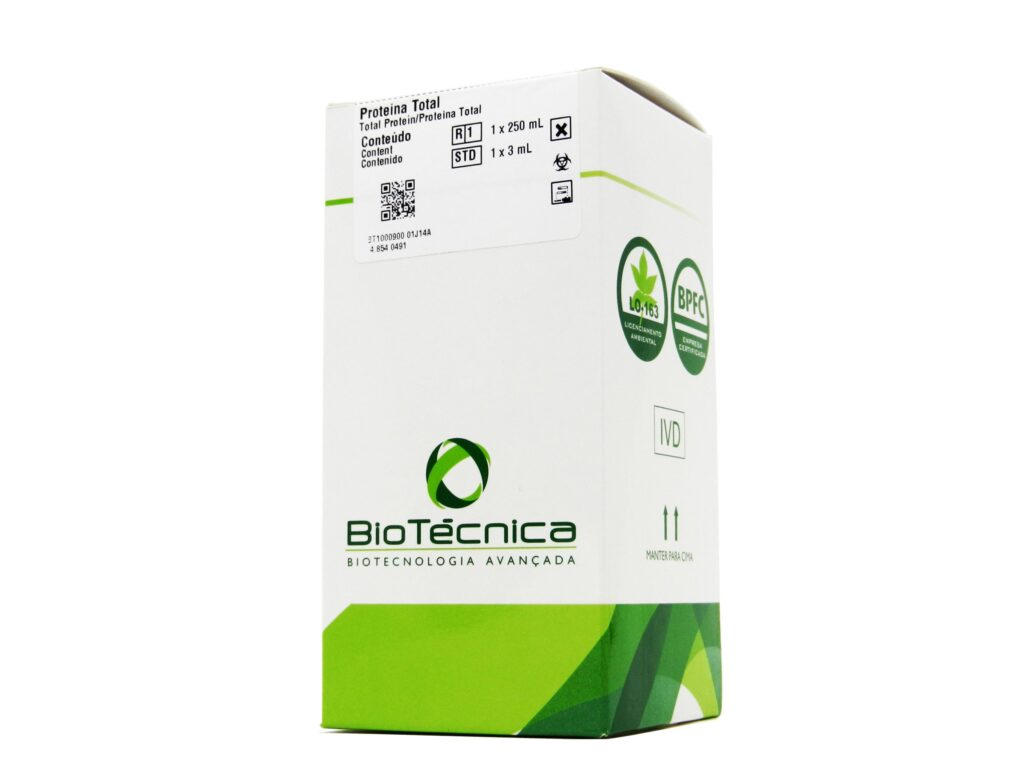 PROTEINA TOTAL - R1: 1X250 - STD: 1X3 - BIOTECNICA