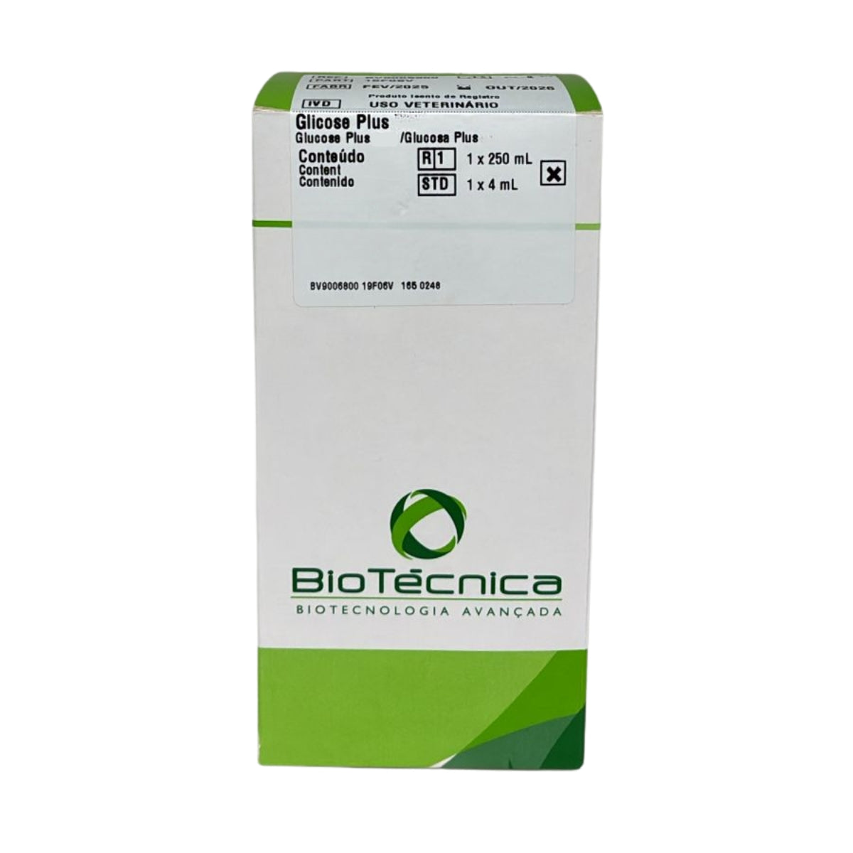 GLICOSE - R1: 1X250 - STD: 1X4 - BIOTECNICA
