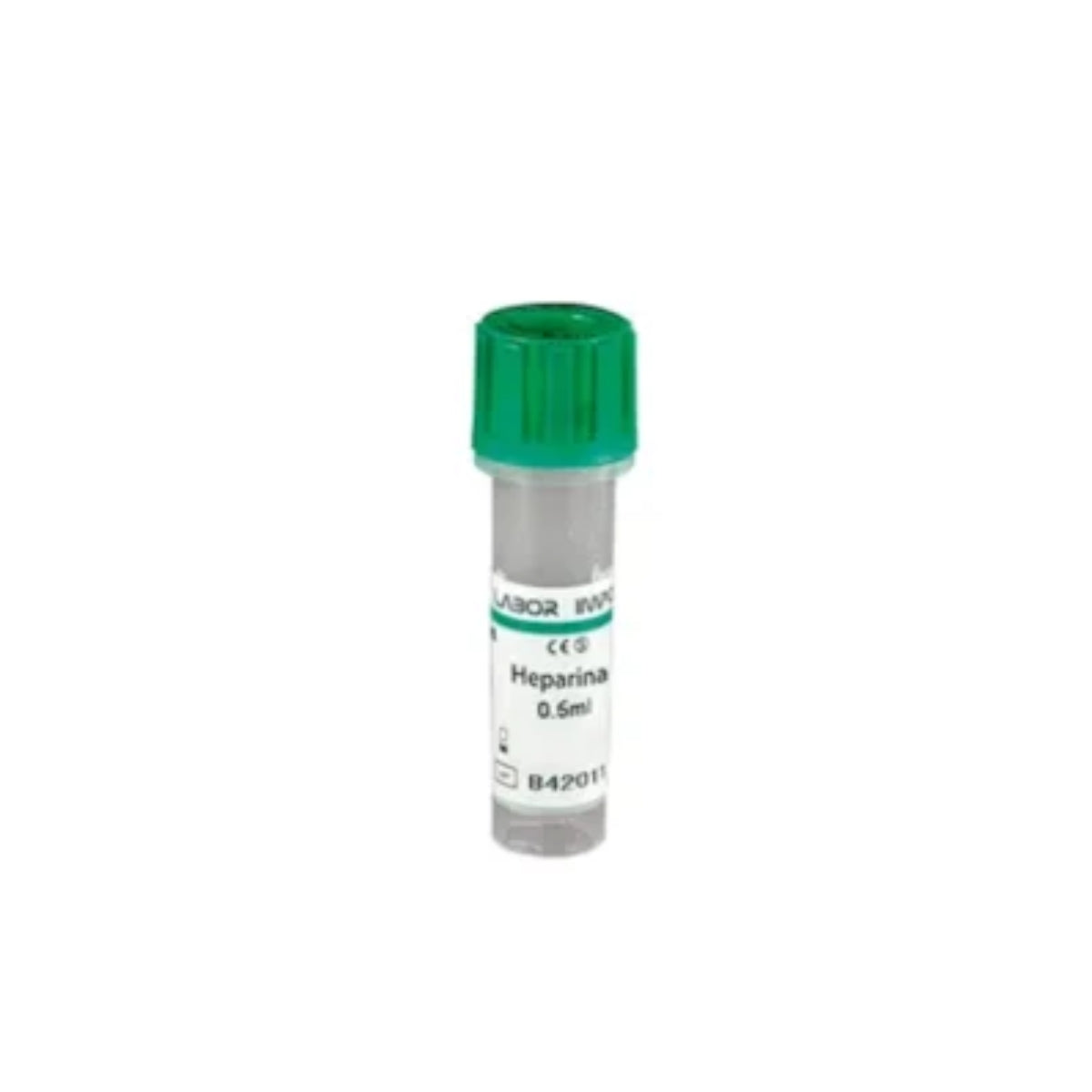 MINI TUBO  0,5 ML HEPARINA DE SODIO - 50 UN - LABOR IMPORT