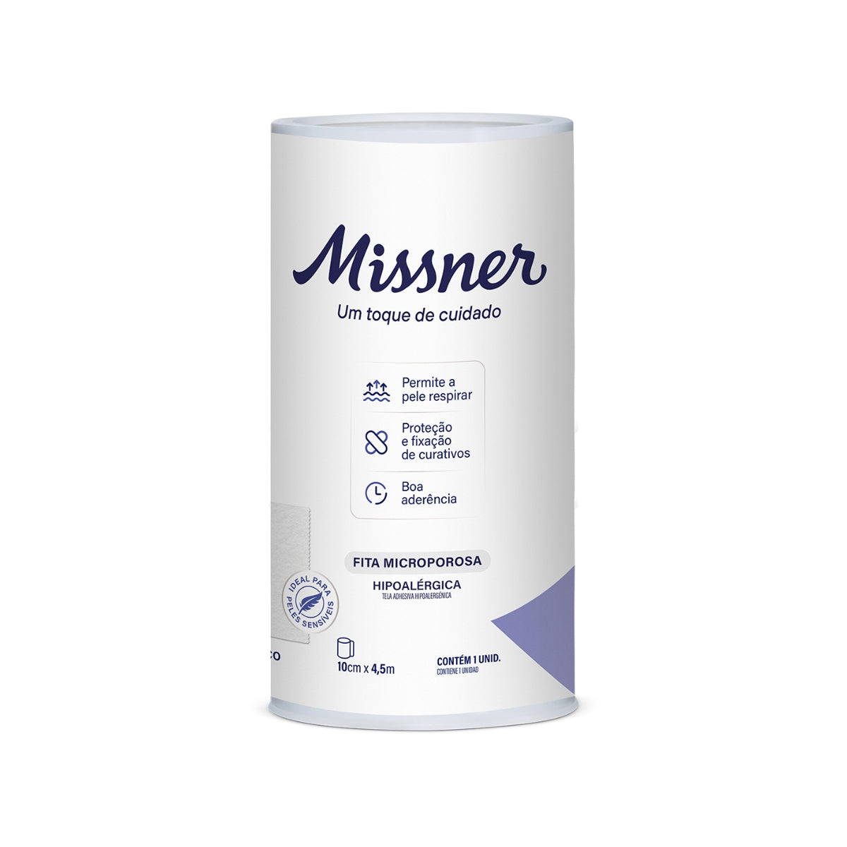 FITA MICROPOROSA BRANCA 10CM X 4,5M MISSNER