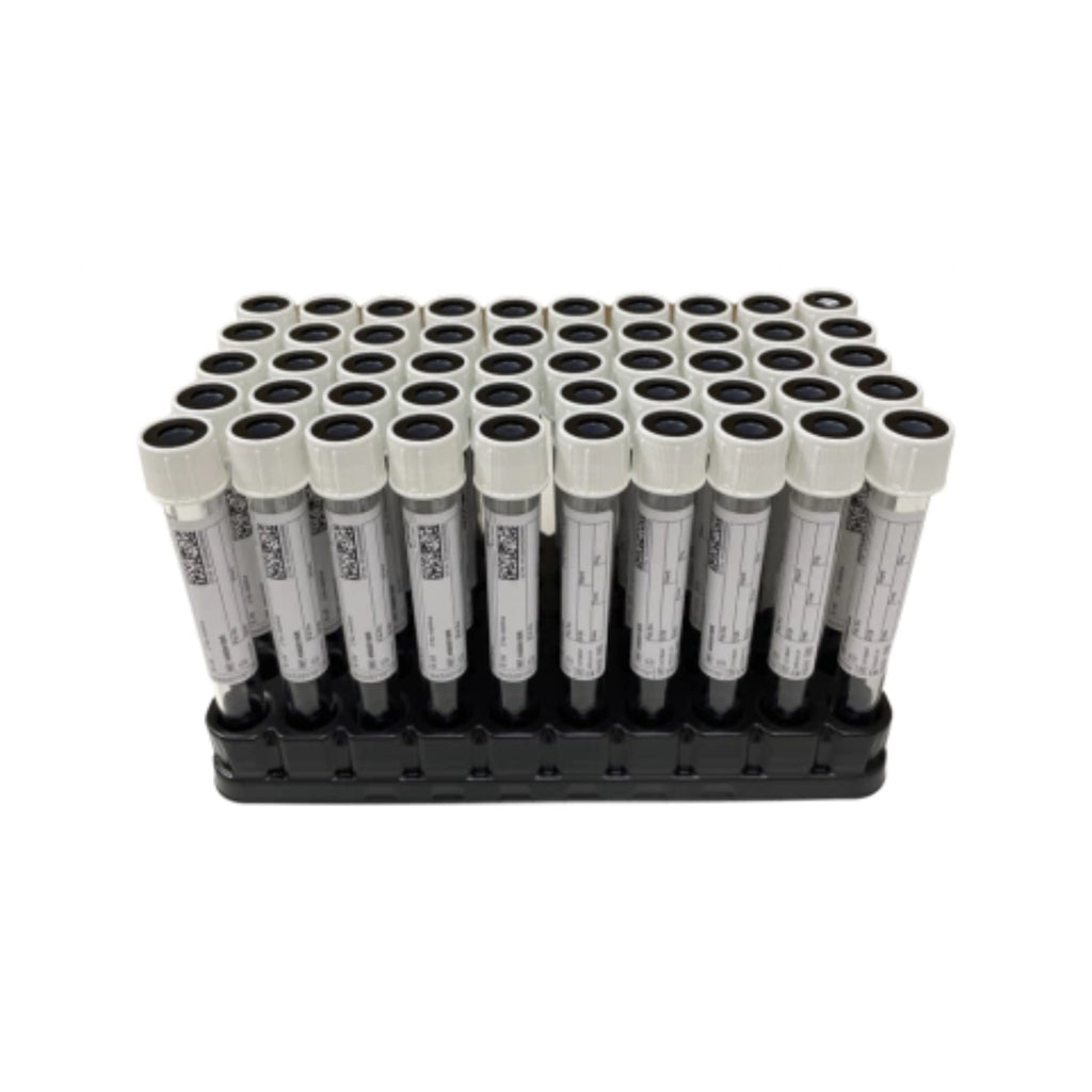 TUBO SEM ADITIVO, 6ML, TAMPA BRANCA/ANEL PRETO, 16X100, TUBO S/ARESTA - 50UN