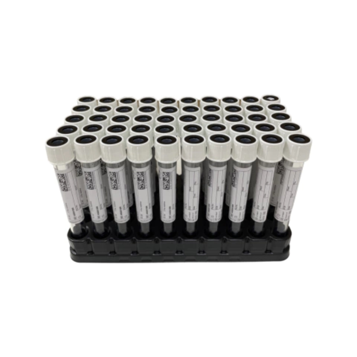 TUBO SEM ADITIVO, 6ML, TAMPA BRANCA/ANEL PRETO, 16X100, TUBO S/ARESTA - 50UN