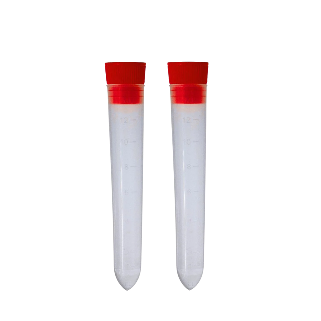 TUBO CONICO PP 12ML MANUAL/AUTOMACAO GRADUADO COM T PRESSAO INT VERMELHA ESTERIL INDIVIDUAL - 100 UN - CRALPLAST