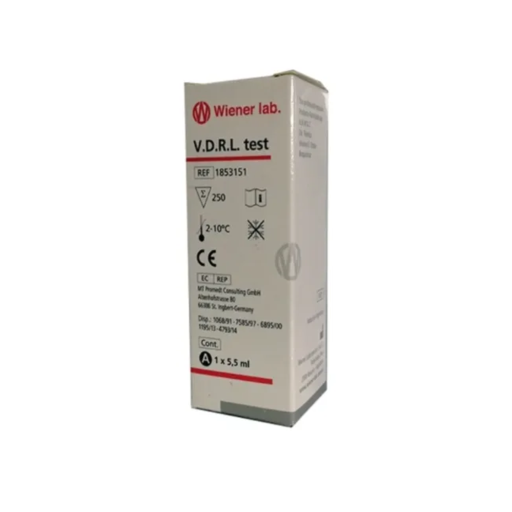 VDRL TEST 250 DETERMINACOES - (1 X 5,5ML) - WIENER