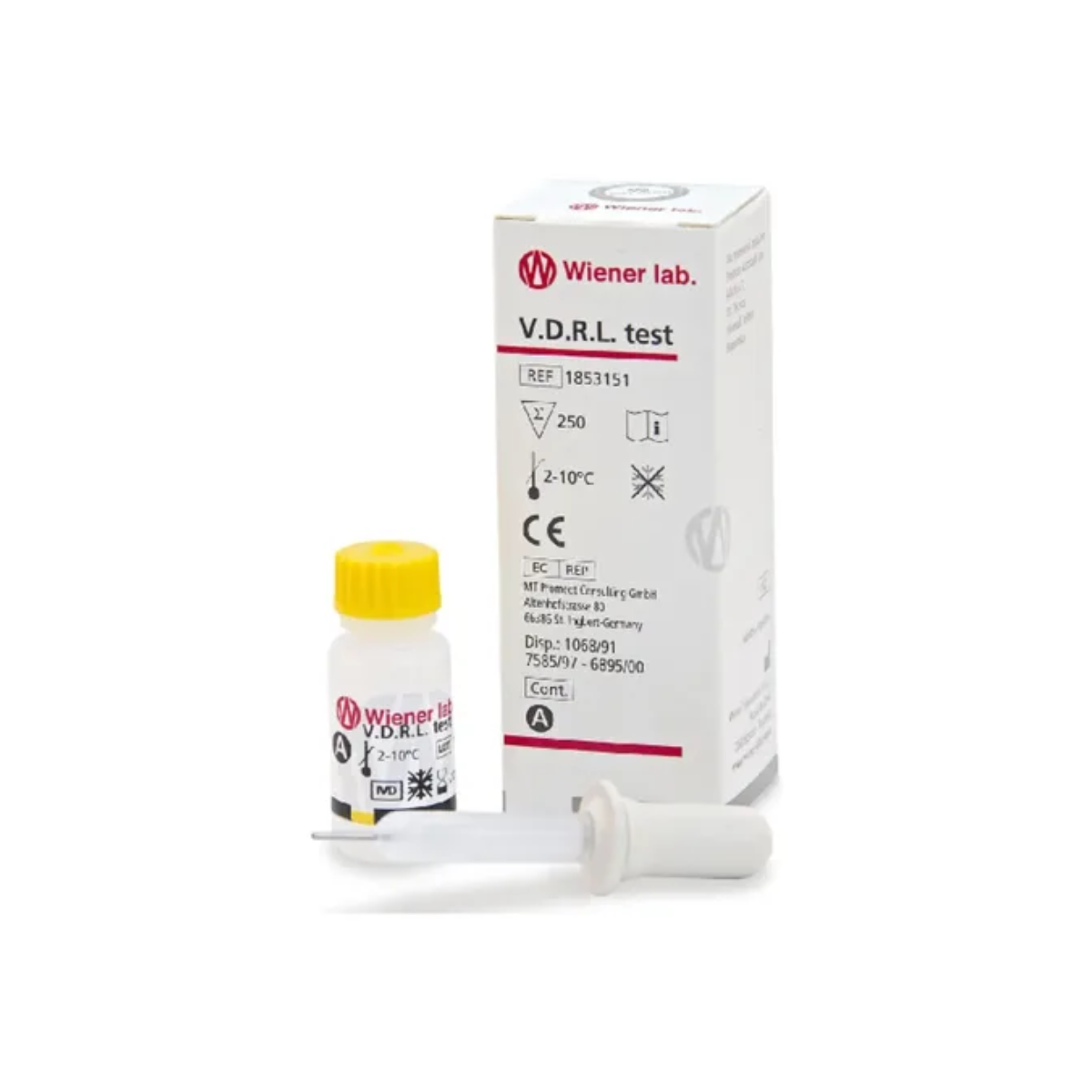 VDRL TEST 250 DETERMINACOES - (1 X 5,5ML) - WIENER