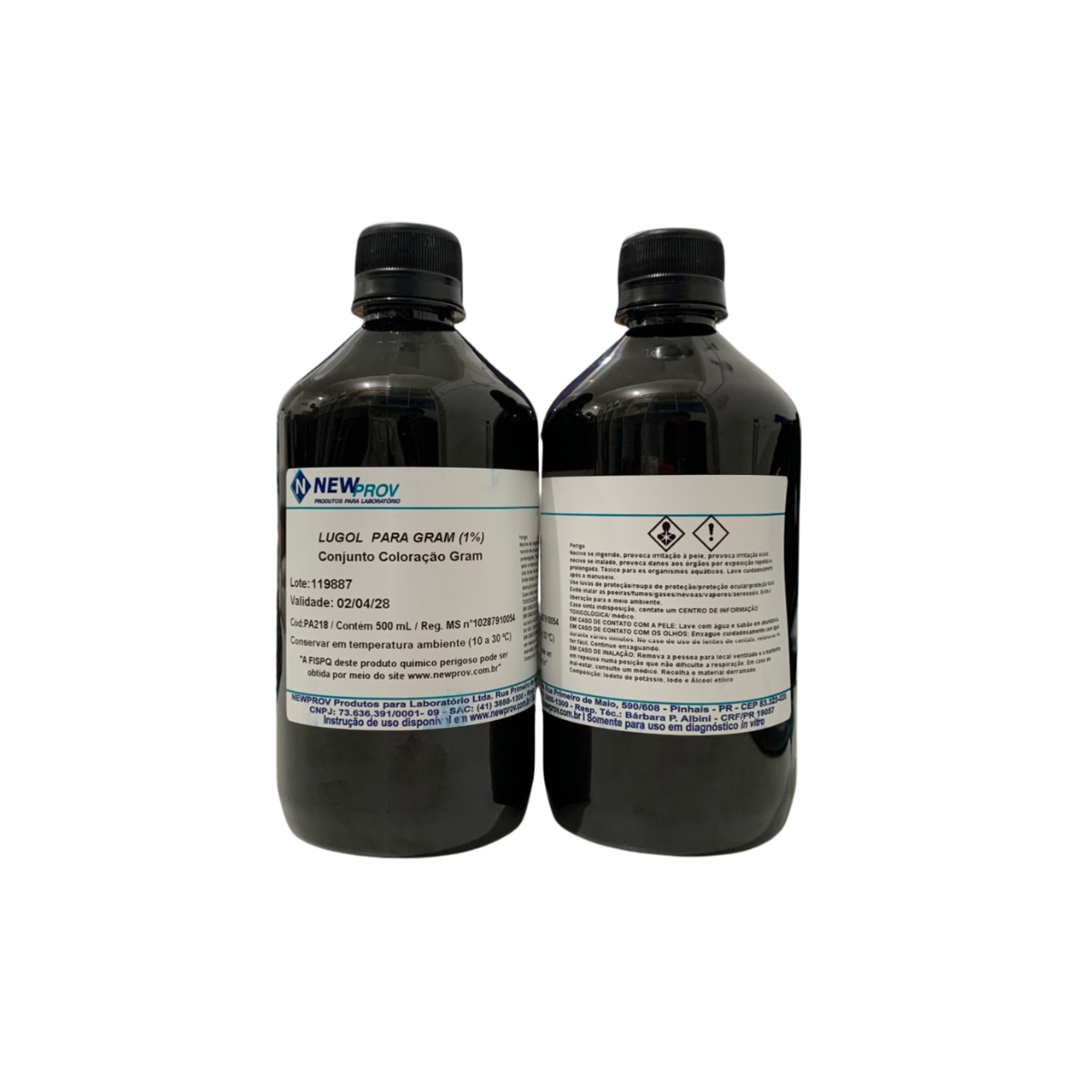 LUGOL PARA GRAM 1 %- 500 ML - NEWPROV