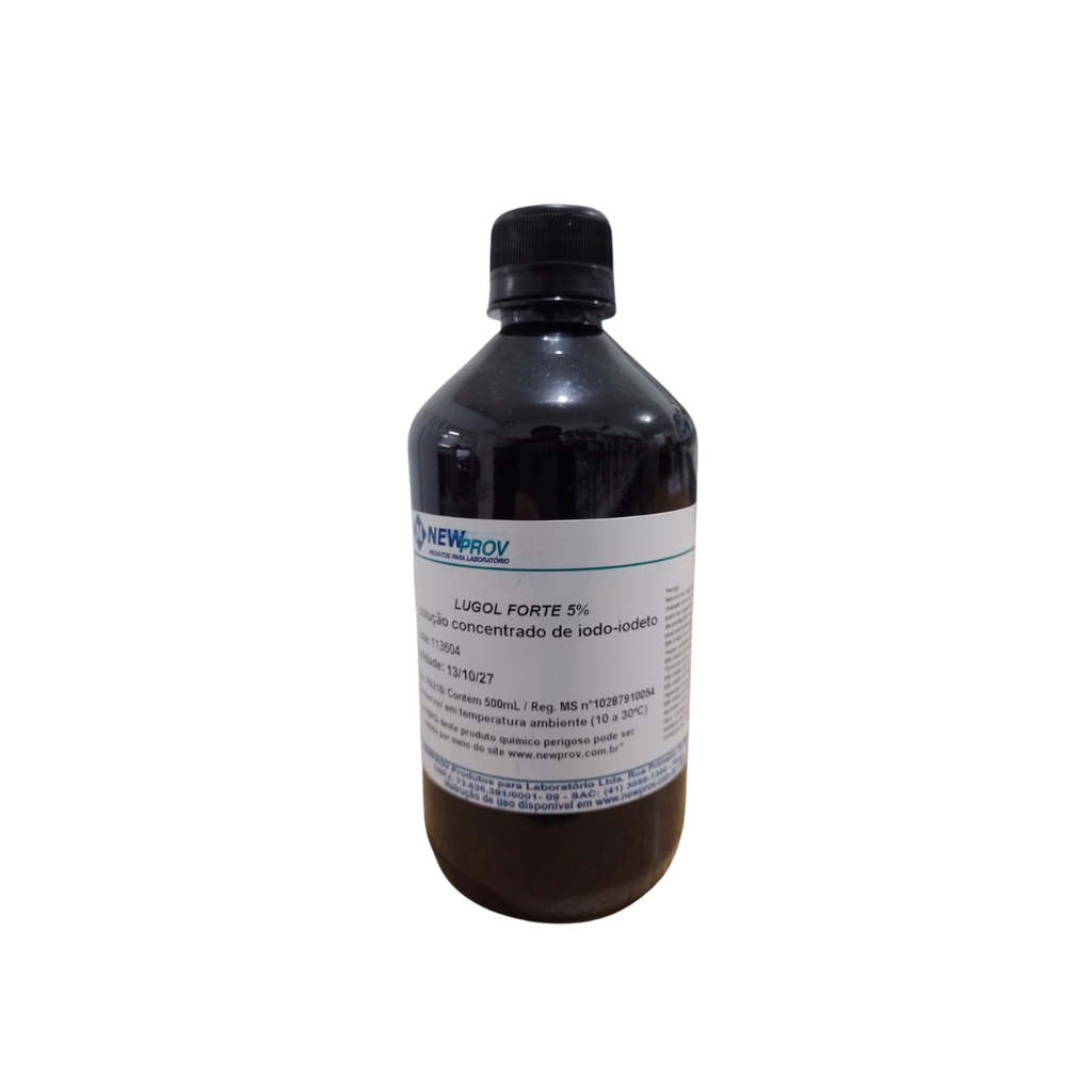 LUGOL FORTE 5% SOLUÇÃO CONCENTRADA - 500 ML - NEWPROV