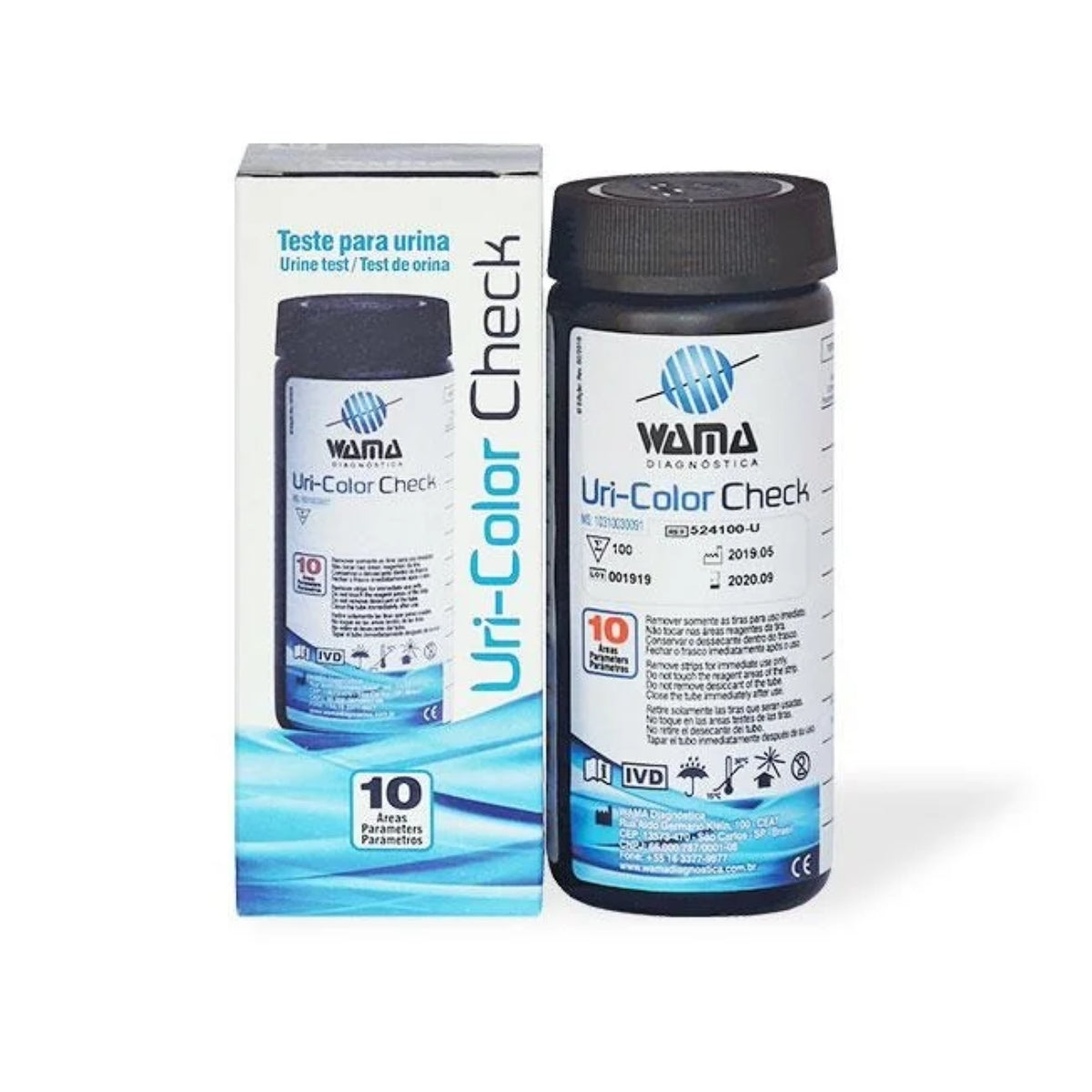 TIRA DE URINA - URI COLOR (REF 524100-U)  - 100 TIRAS - WAMA