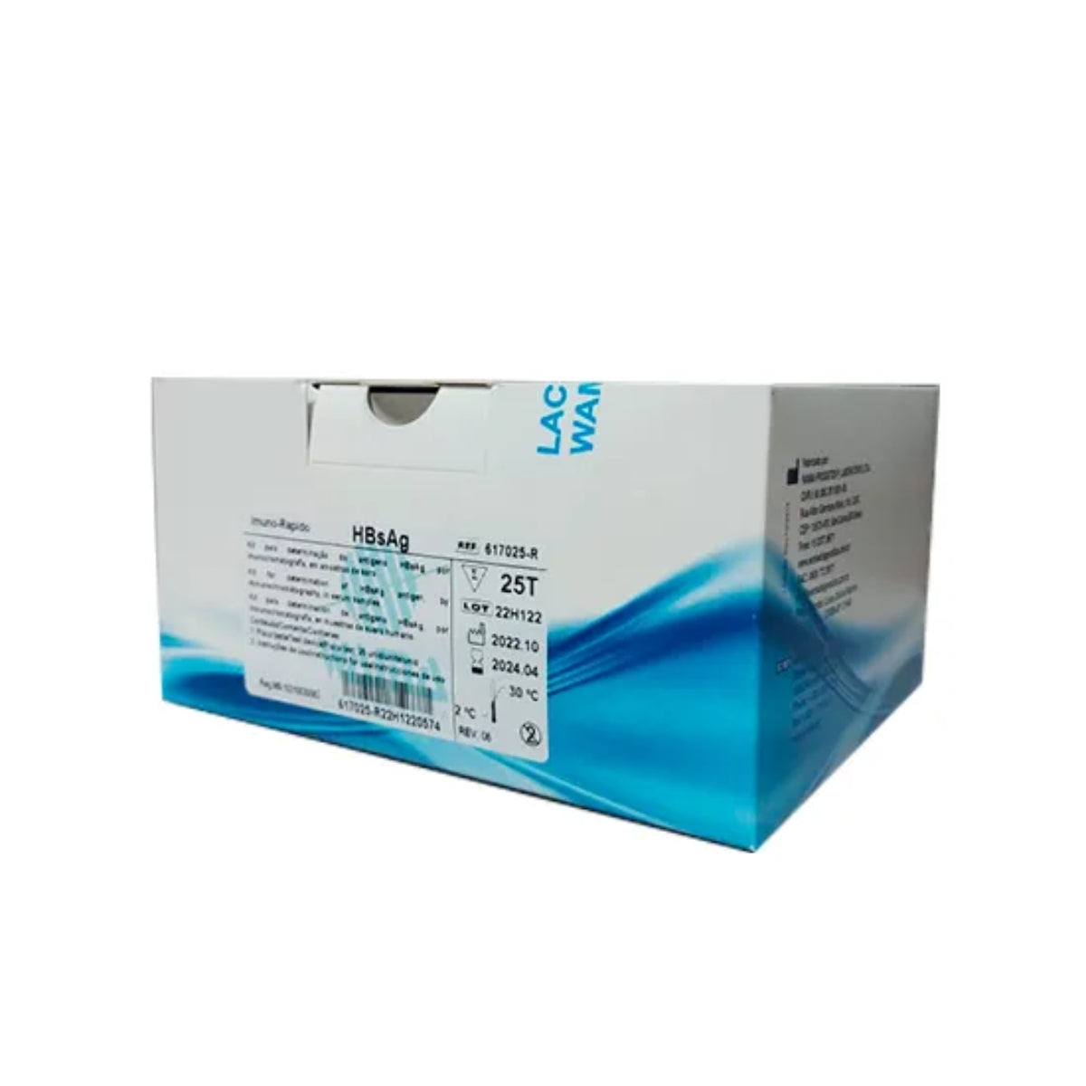 HBSAG IMUNO RAPIDO (REF 617025-R) - 25 TESTES - WAMA
