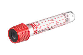 TUBO P/SOROLOGIA SECO - ATIVADOR DE COAGULACAO 4ML TAMPA VERMELHA/ANEL PRETO 13X75 PREMIUM - 50 UN - VACUETTE