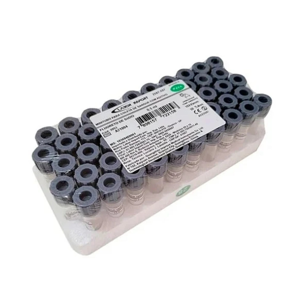 MINI TUBO  0,5 ML FLUORETO DE SODIO - 50 UN - LABOR IMPORT