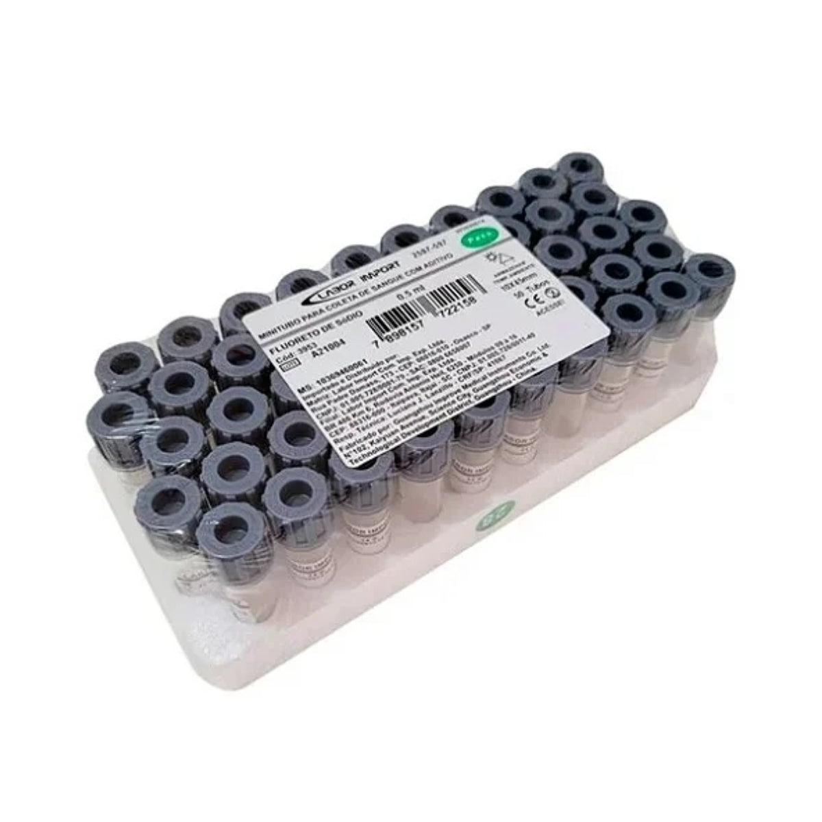 MINI TUBO  0,5 ML FLUORETO DE SODIO - 50 UN - LABOR IMPORT