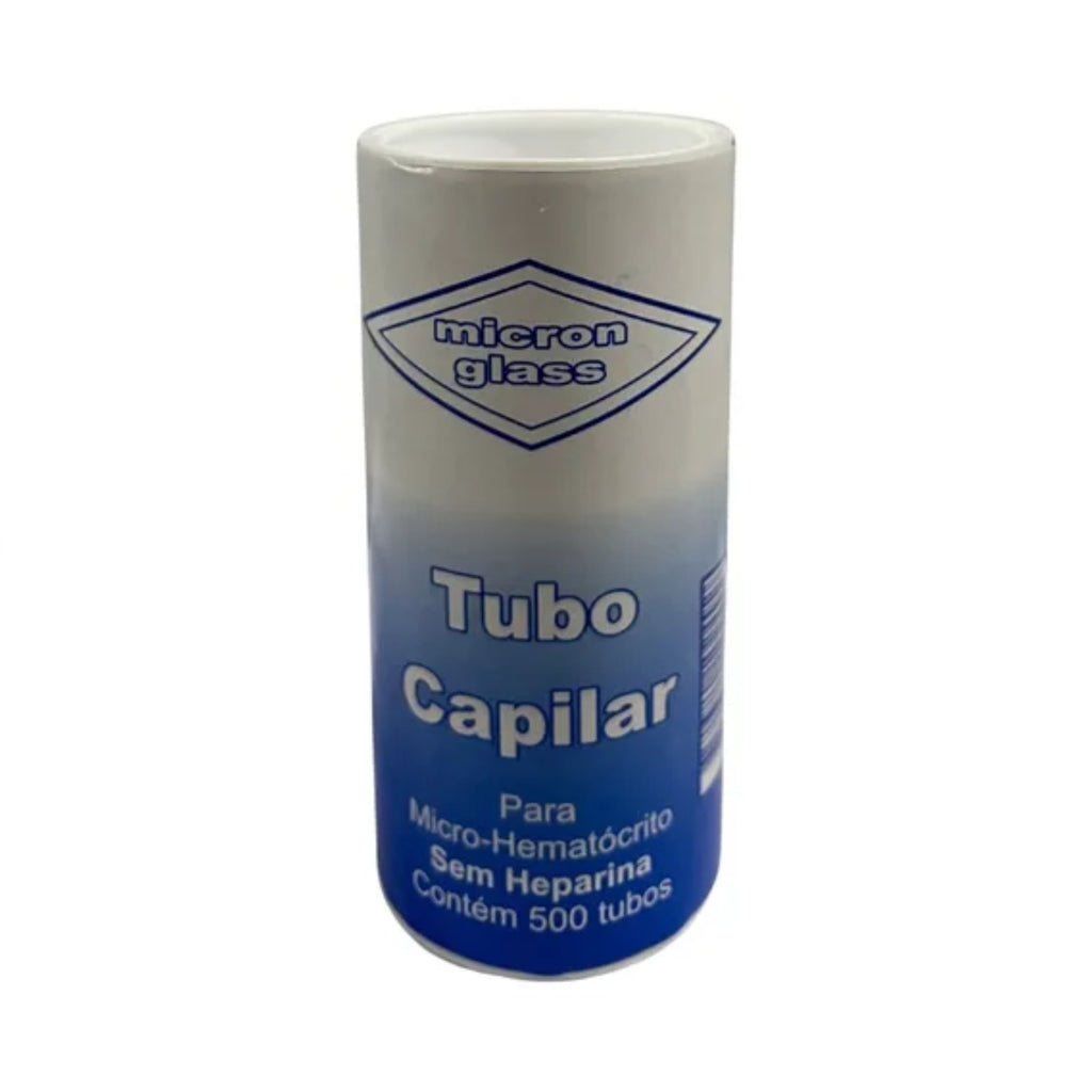 Tubo Capilar Micro-hematócrito Sem Heparina 500 Tubos