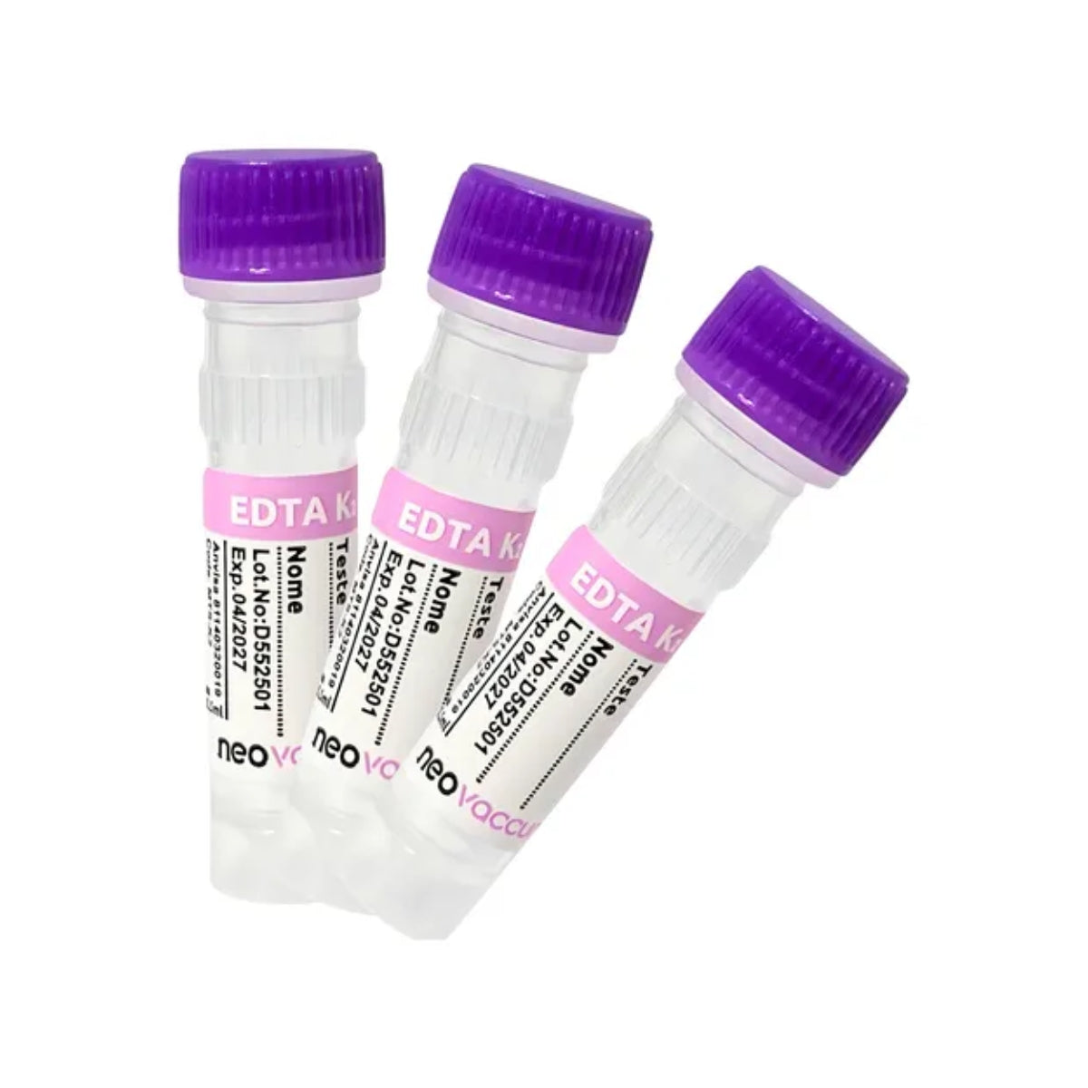 MICROTUBO EDTA C/ TAMPA DE ROSCA 0,5ML - 100UN - NEOVET